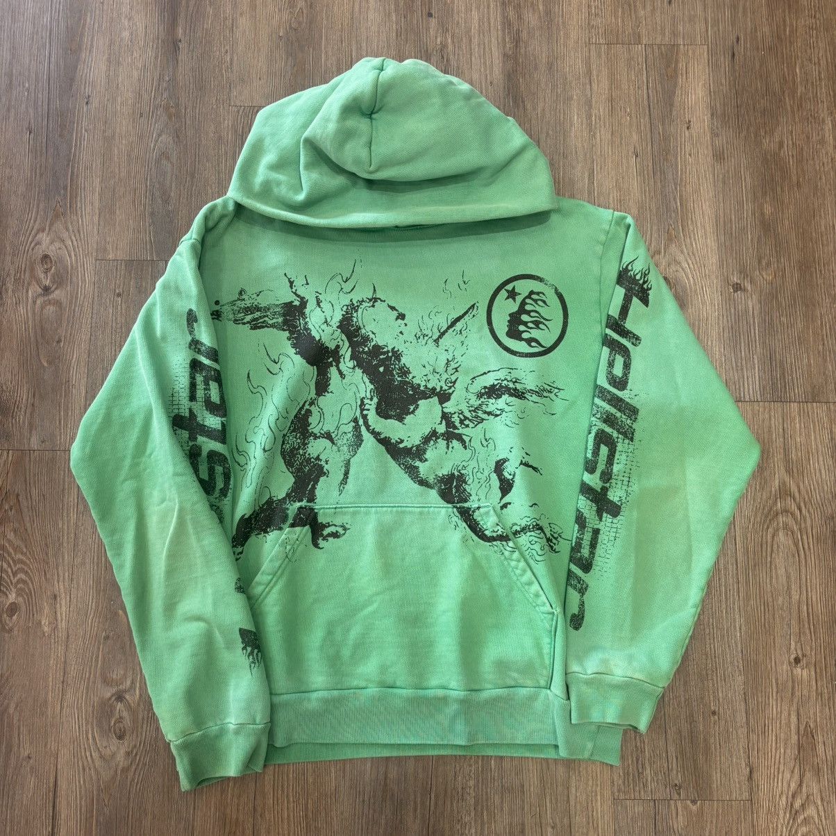 HELLSTAR Hellstar Green Emerald Angel Hoodie Size US M / EU 48-50 / 2 - 1 Thumbnail