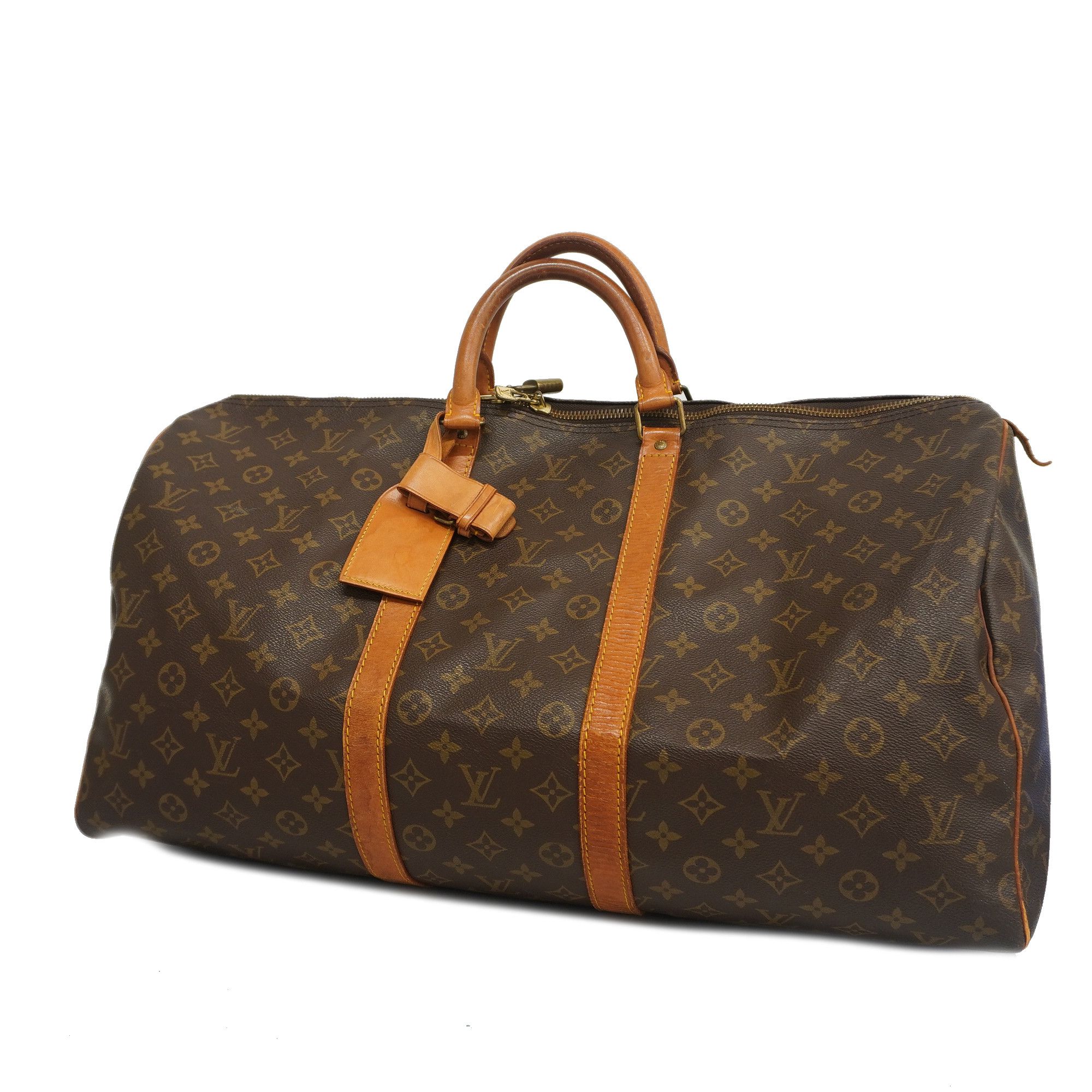 Auth Louis Vuitton Monogram Keepol 55 M41424 Men,Women,Unisex