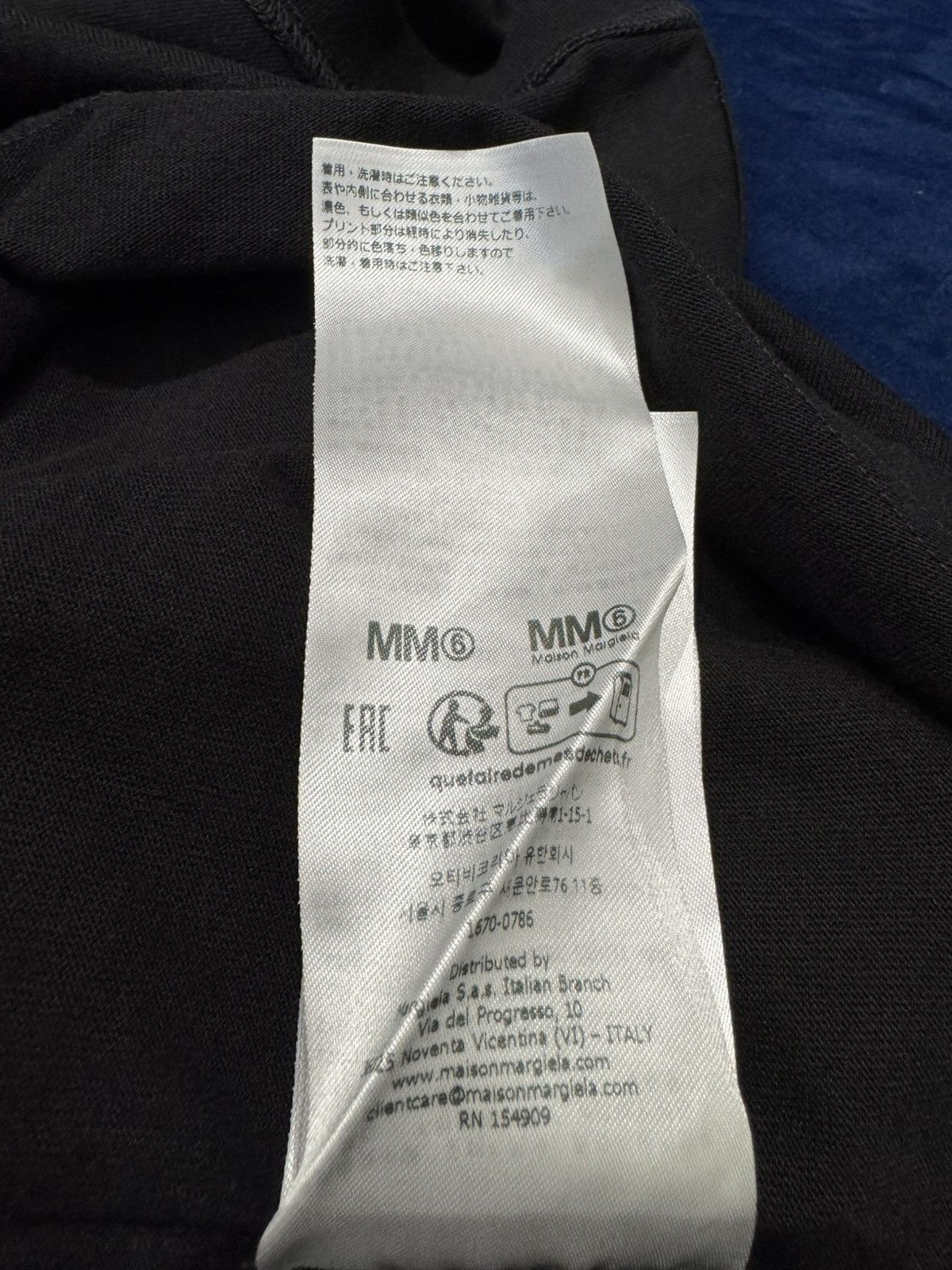Maison Margiela NWT Pocket Logo Long Sleeve T-Shirt - Black, S Size US S / EU 44-46 / 1 - 9 Thumbnail