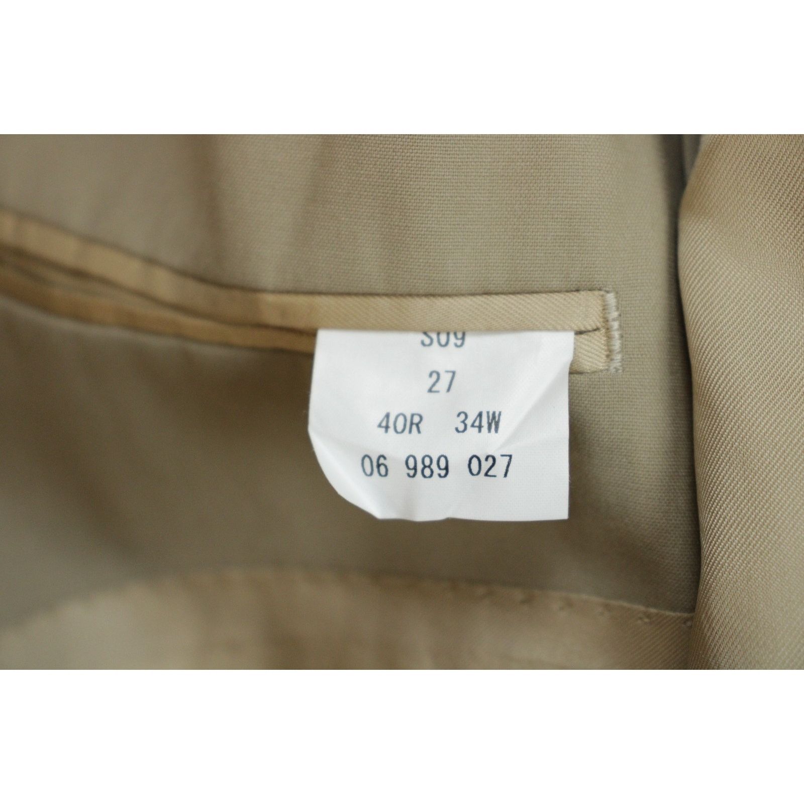 Brooks Brothers Brooks Brothers Suit Jacket Mens 40R Cotton Blend Beige Size 40R - 8 Thumbnail