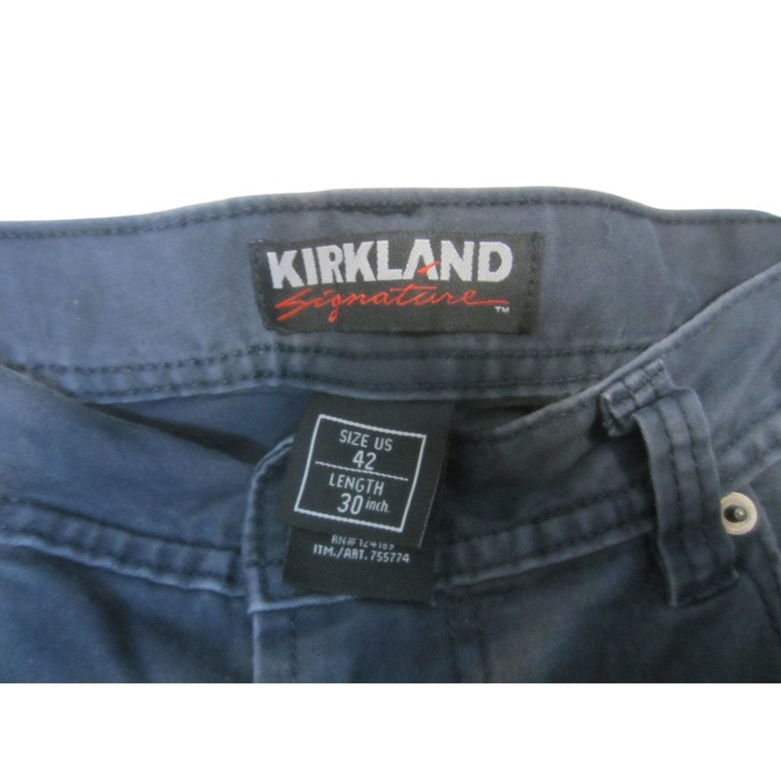 Kirkland Signature Kirkland Signature Navy Blue Straight Leg Pants Men’s 42x30 Size US 42 / EU 58 - 5 Thumbnail
