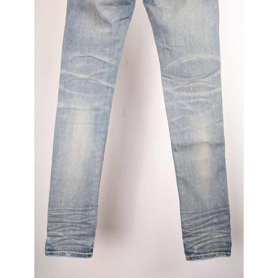 Amiri o1rshd1 Vintage Bandana Artpatch Jeans in Clay Indigo Size US 31 - 15 Thumbnail