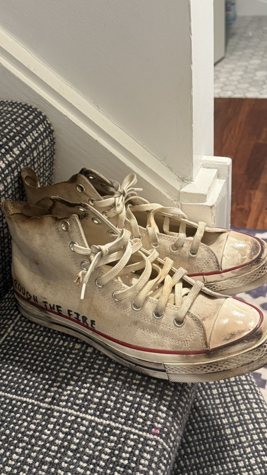Lemons on fire converse mens 11 “through the fire”