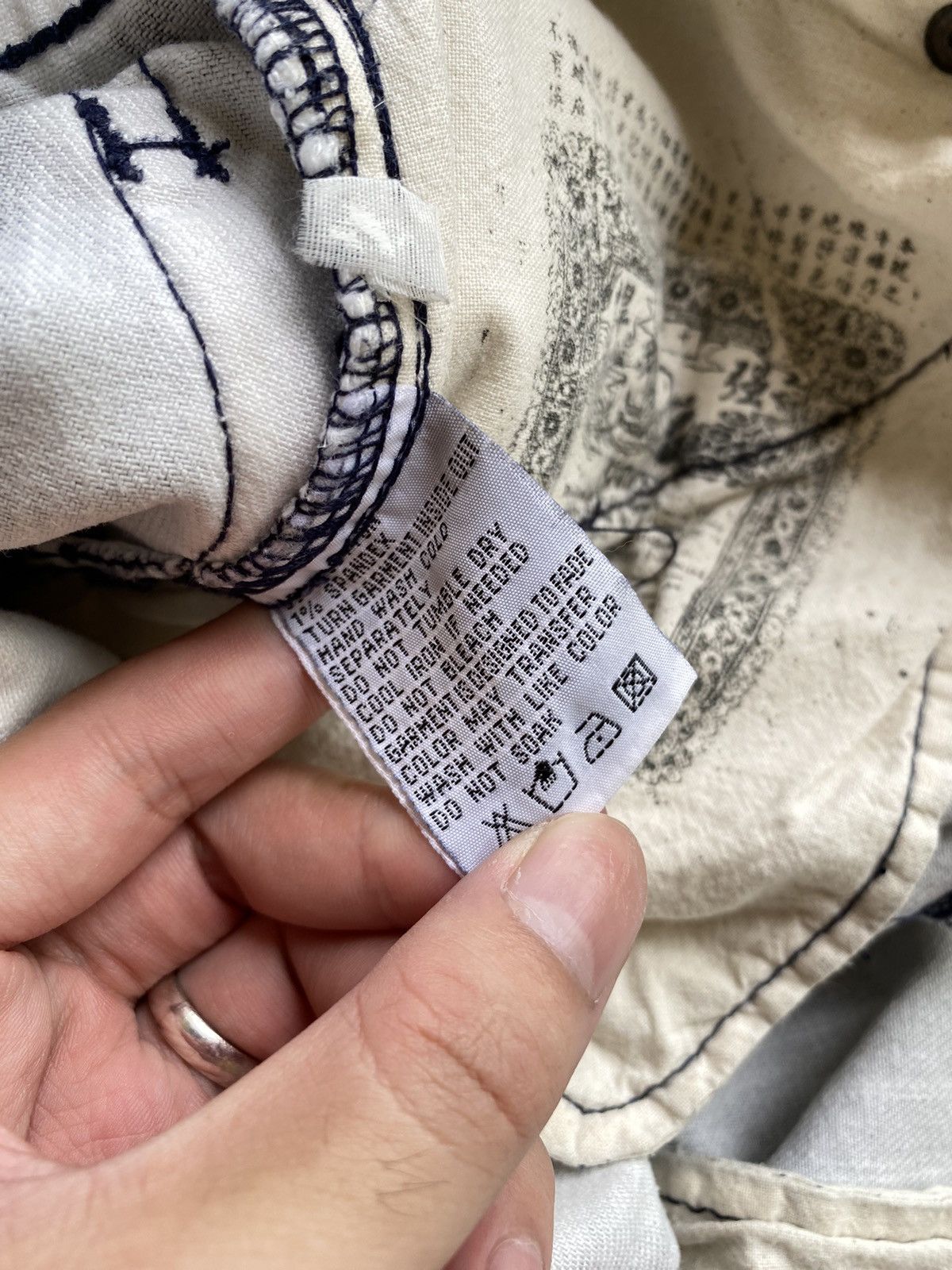 If Six Was Nine × Japanese Brand Vintage Tough Ruched Jeans Size US 31 - 17 Thumbnail