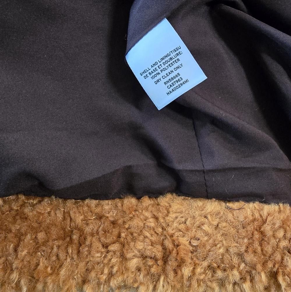 Designer Ginger Rust |HALOGEN x ATLANTIC-PACIFIC| Teddy Longline Coat Size M / US 6-8 / IT 42-44 - 5 Thumbnail