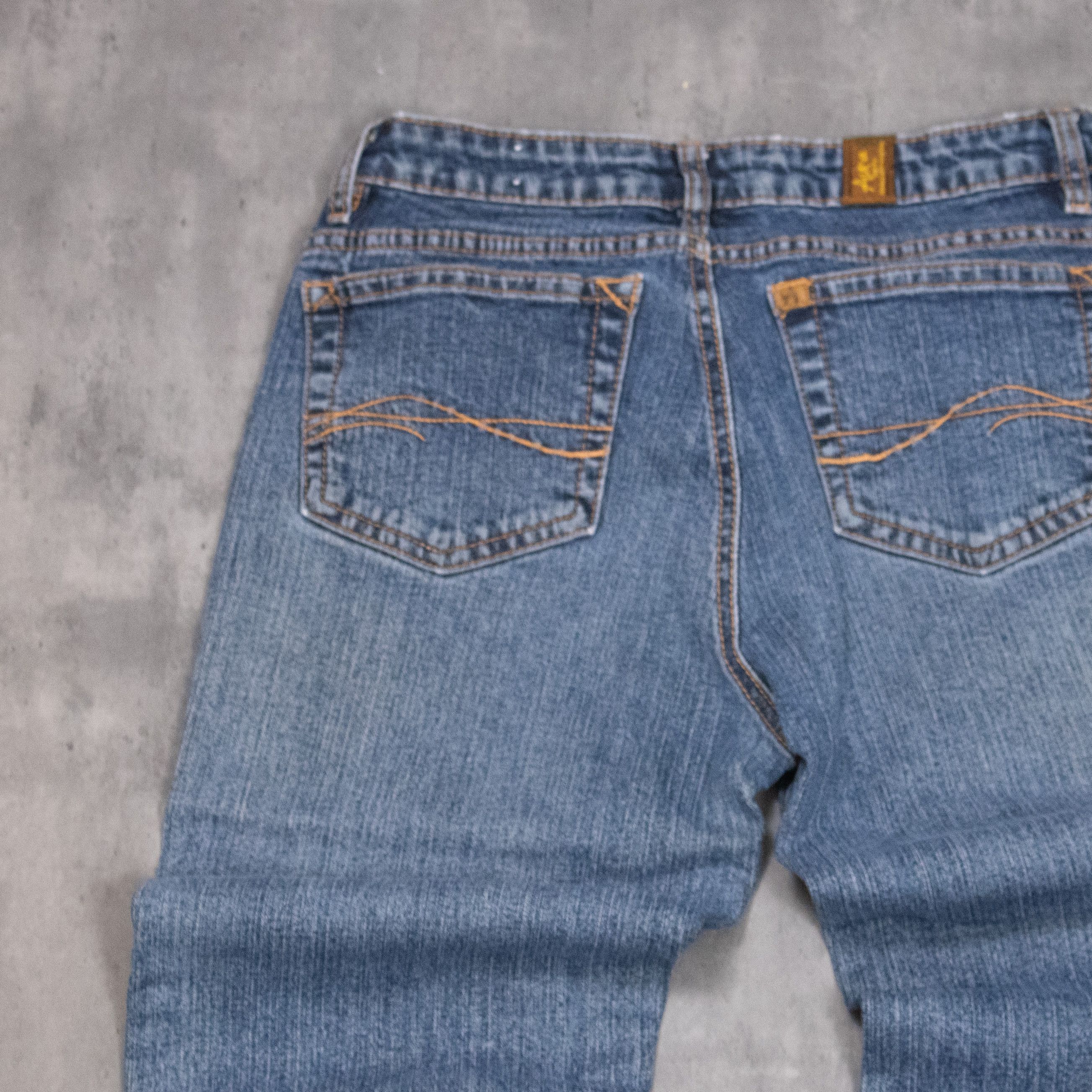 If Six Was Nine Vintage Y2K Arua Bootcut Mid Wash Baggy Denim Jeans Size US 29 - 16 Thumbnail