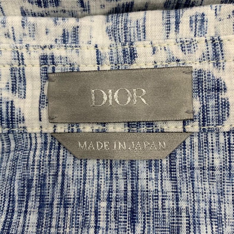 Dior Dior Light blue logo jacquad full printed cotton lapel sin Size US XS / EU 42 / 0 - 5 Thumbnail