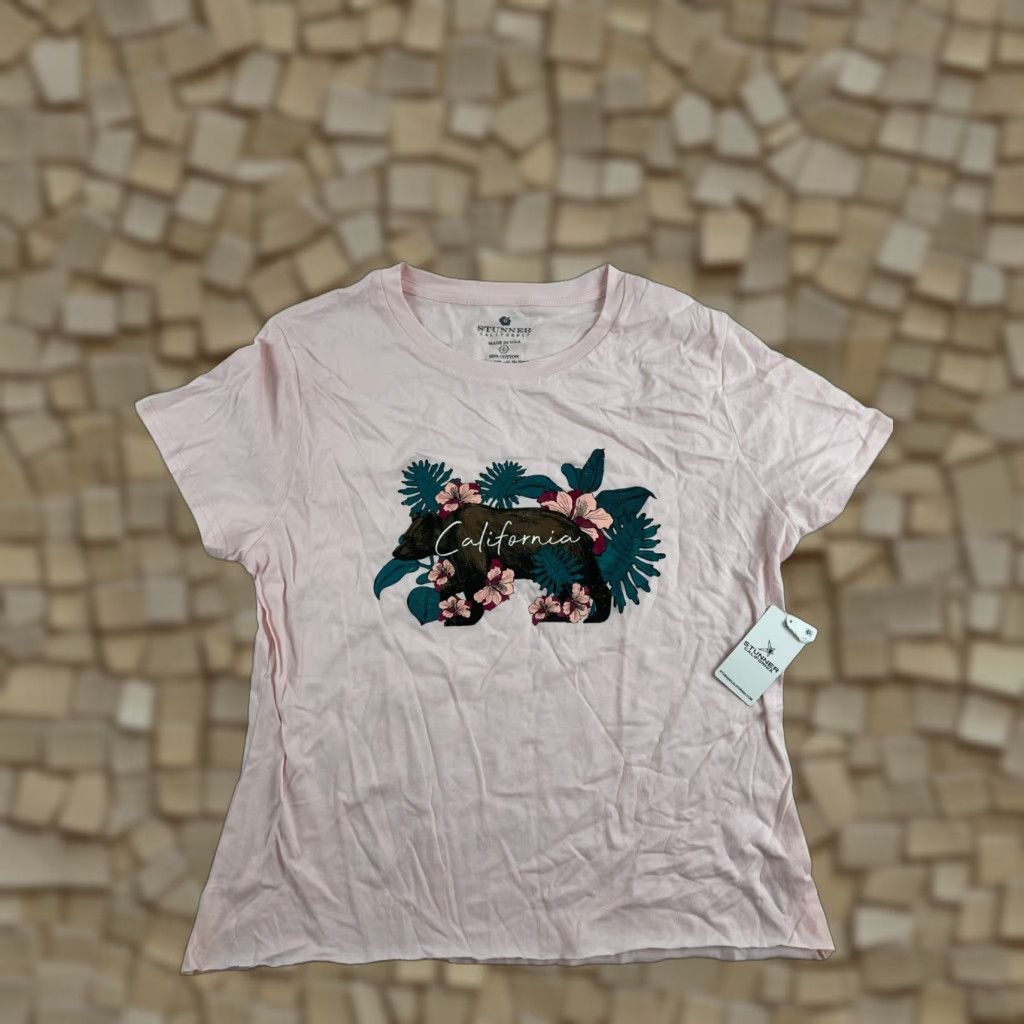 Vintage Stunner California Shirt Womens Large Pink California Raw Hem NEW Size L / US 10 / IT 46 - 1 Thumbnail