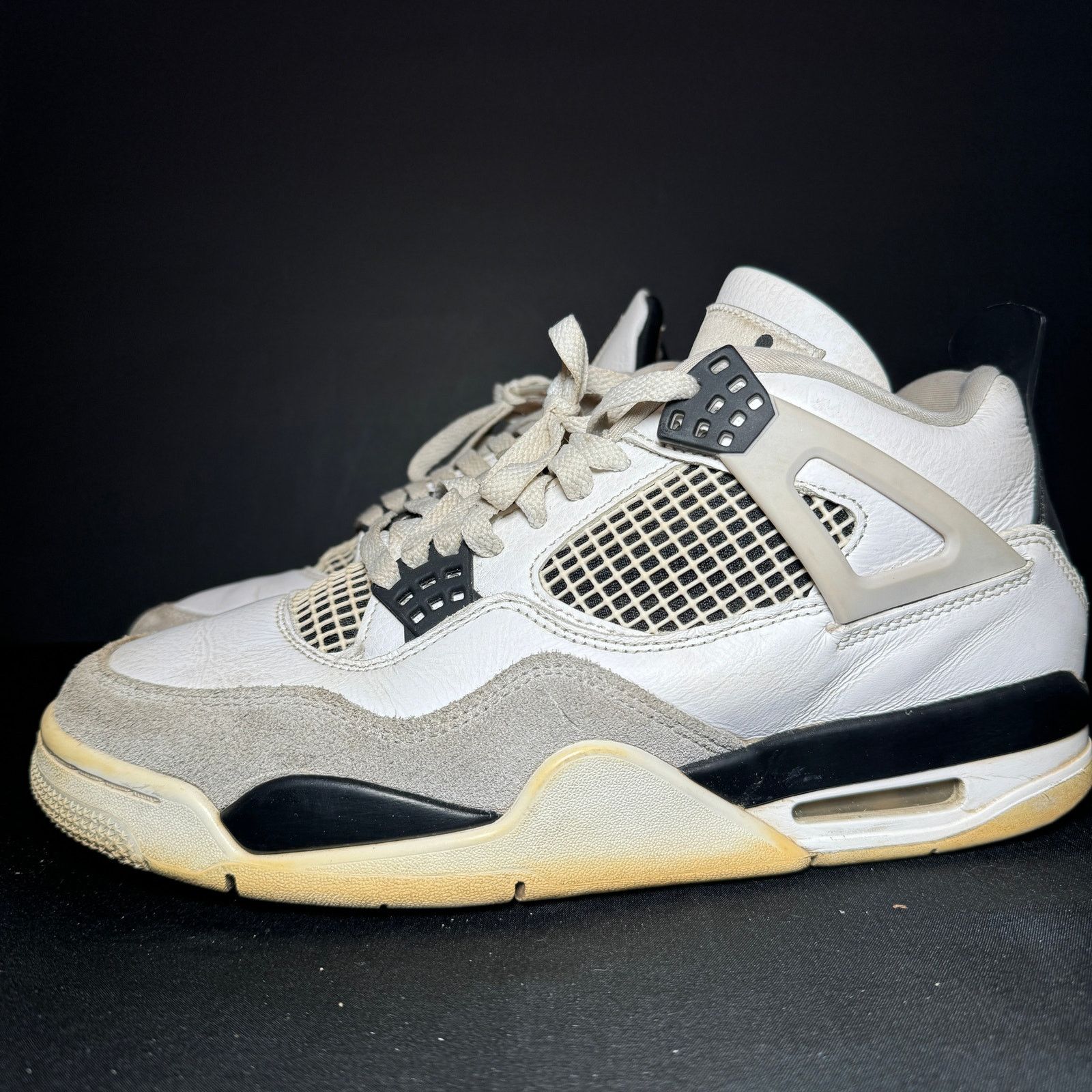 Jordan Brand × Nike Size 9.5 Nike Air Jordan 4 Retro Military Black Men's Shoes Size US 9.5 / EU 42-43 - 9 Thumbnail