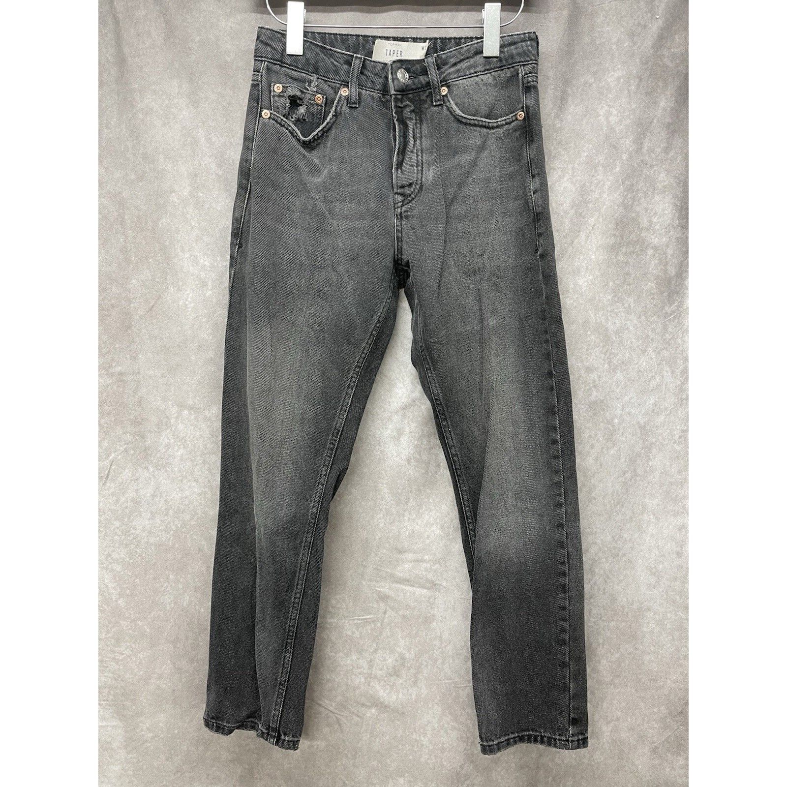 Topman Topman Jeans Mens 28x30 Slim Tapered Fit Faded Distressed Bl Size US 28 / EU 44 - 2 Thumbnail