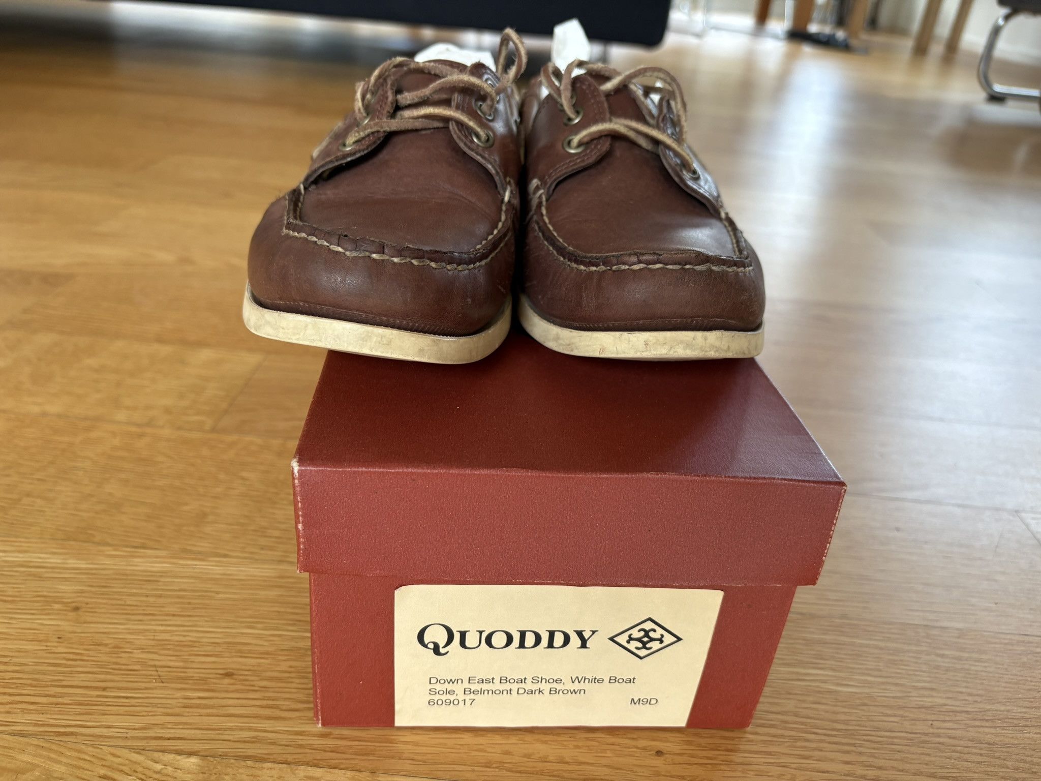 Quoddy Quoddy Down Eastside Boat Shoe, White Boat Sole Size US 9 / EU 42 - 3 Thumbnail