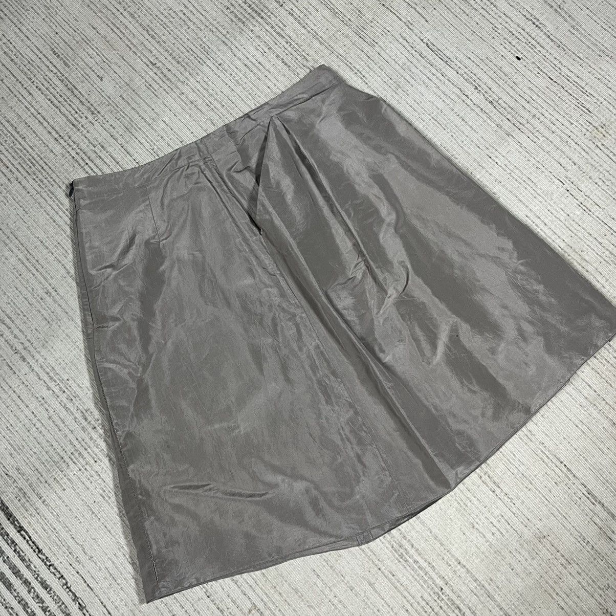 Jil Sander a37 Jil Sander Navy Silk Skirt Size 33" - 13 Thumbnail