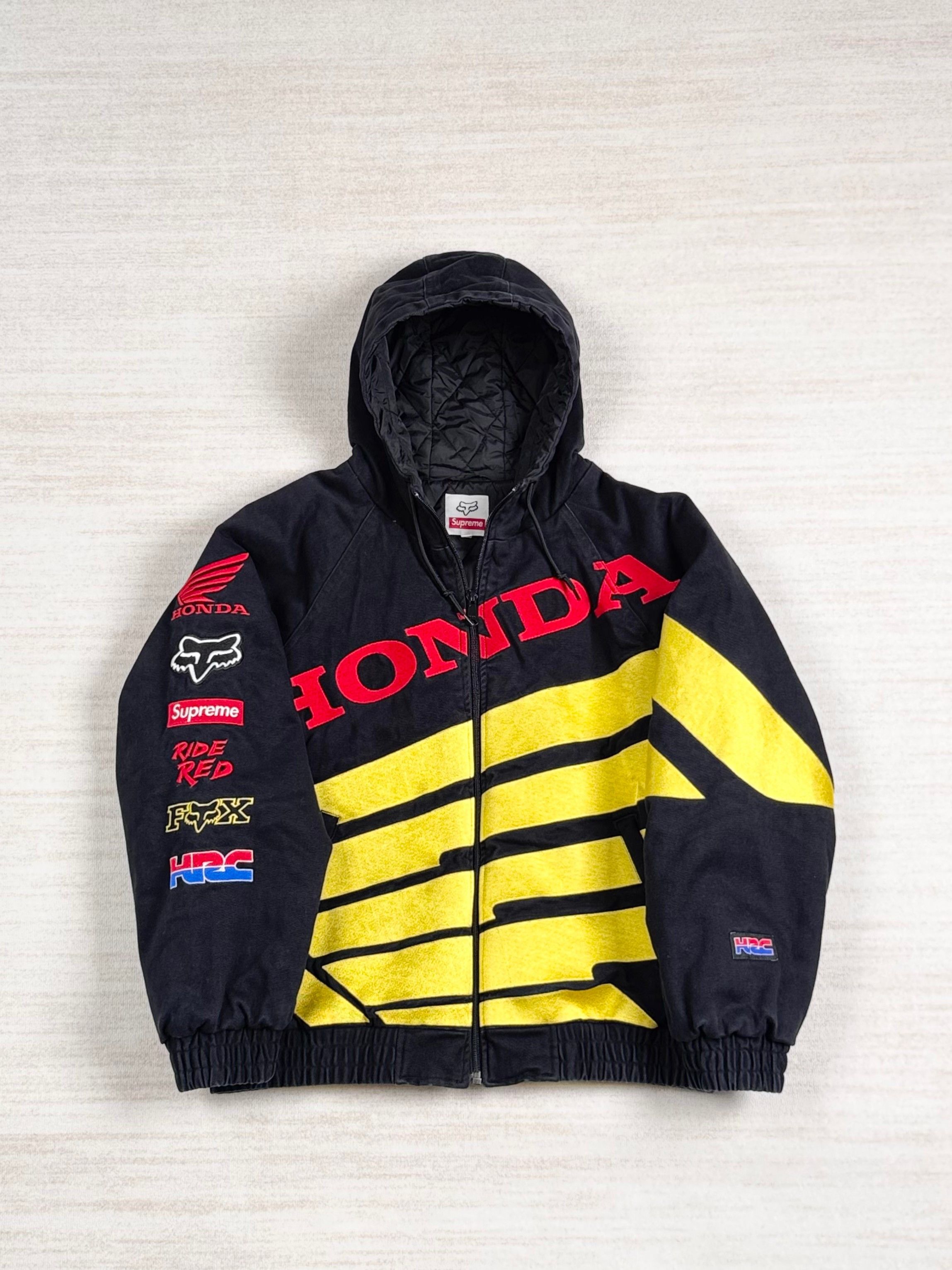 Supreme Honda Fox Racing Puffy Zip Up Jacket Bombers