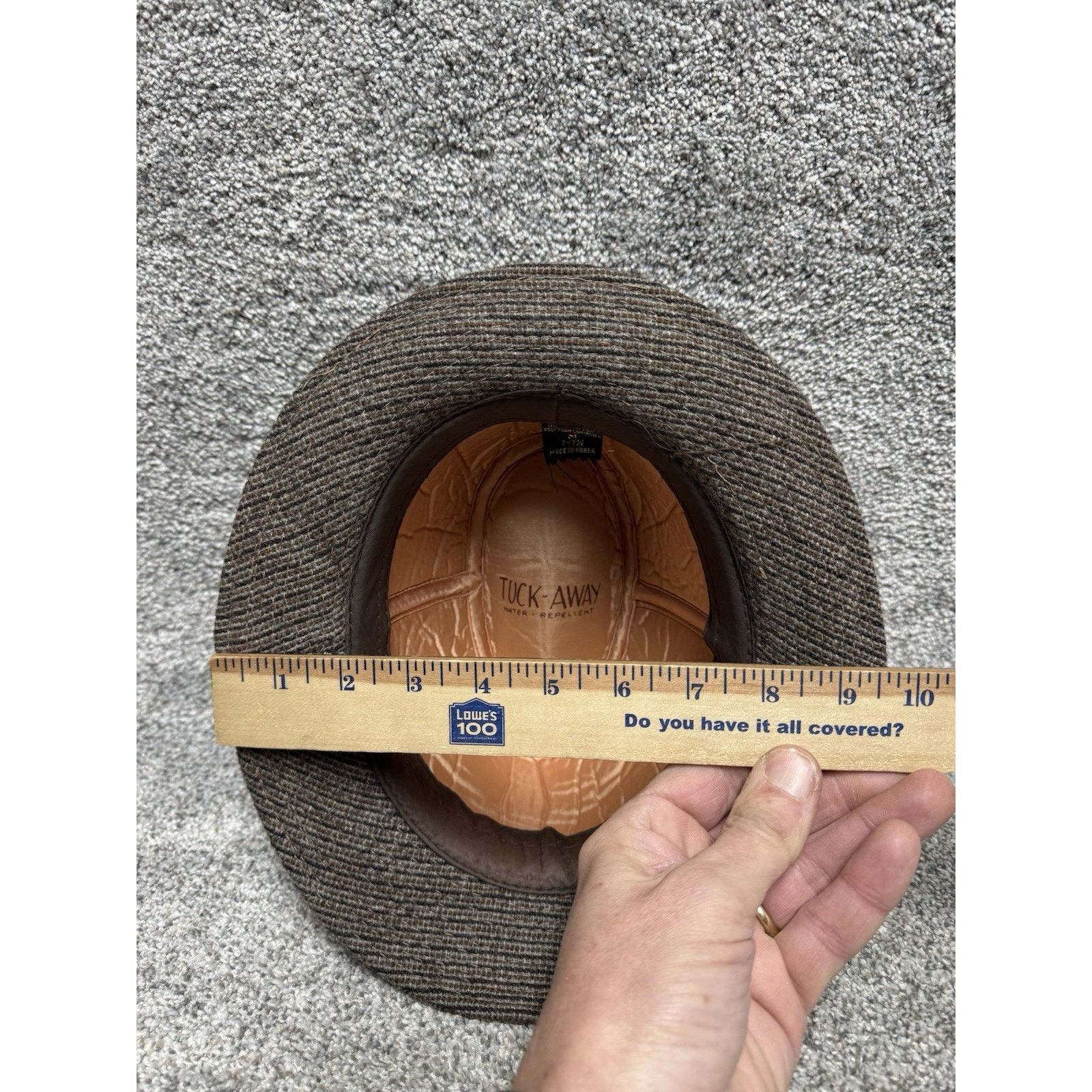 Other Vintage 80s Fedora Hat Mens Medium 7-7.5 Dapper Old Money Size ONE SIZE - 10 Thumbnail