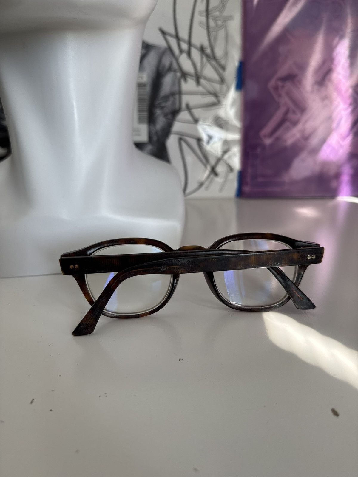 Cutler and Gross Cutler and Gross Handmade in Italy Tortoise Optical Glasses Size ONE SIZE - 9 Thumbnail