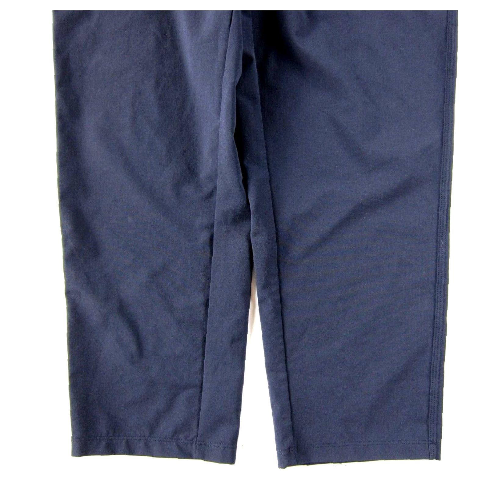 Vintage Oiselle Dark Blue Elastic Waist Pocket Stretch High Rise Trouser Chino Pant 04 Size 27" / US 4 / IT 40 - 6 Thumbnail