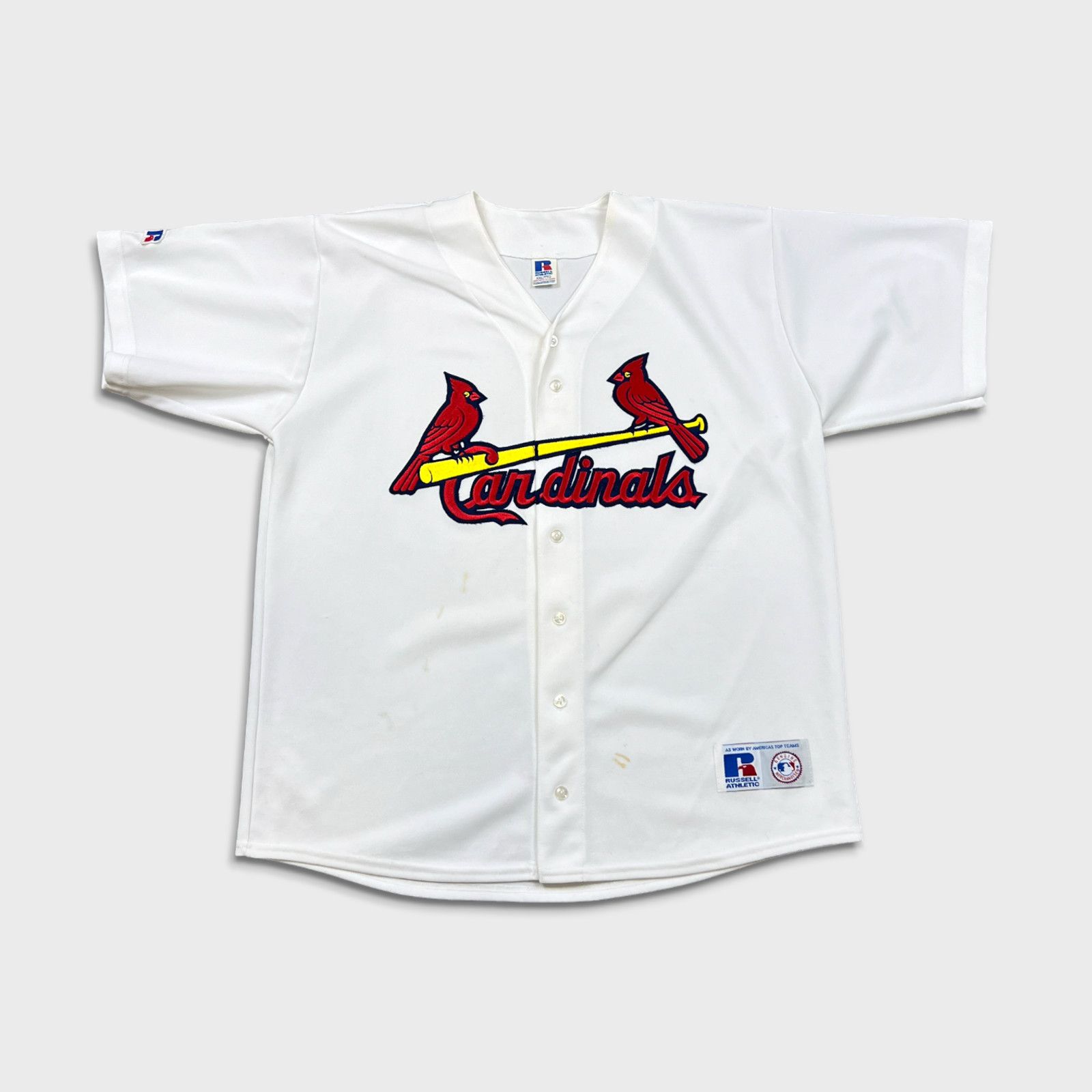 MLB × Russell Athletic × Vintage 90s Russell Athletic St. Louis Cardinals Jersey 2XL Baseball Size US XXL / EU 58 / 5 - 1 Thumbnail