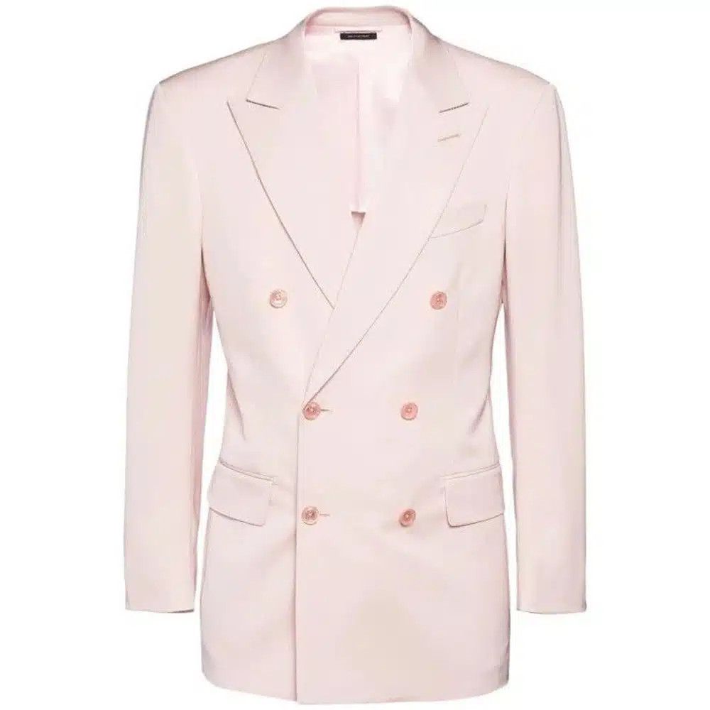 Tom Ford o1loc1c0325 JHXP01 Double Breasted Jacket in Pink Size US XXL / EU 58 / 5 - 1 Thumbnail