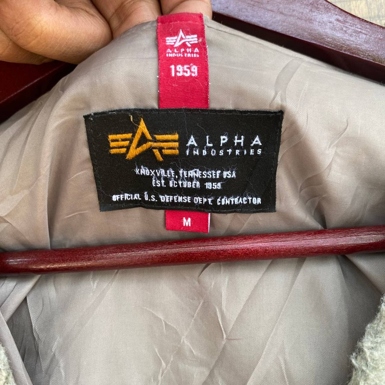 Alpha Industries × Vintage Alpha Industries Military Deep Pile Fleece Button Jacket Size US M / EU 48-50 / 2 - 2 Thumbnail