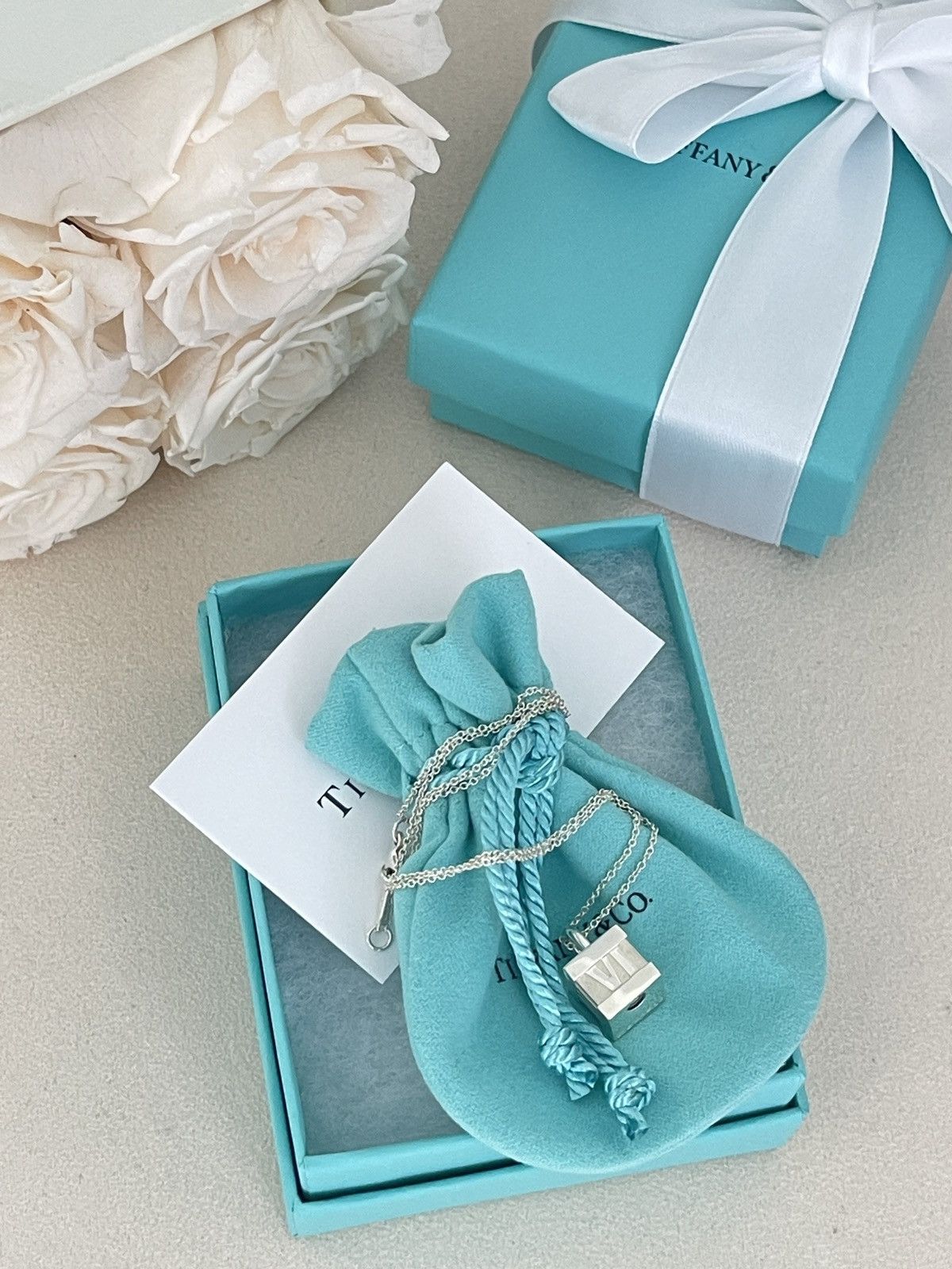 Tiffany & Co. Tiffany & Co. Atlas Cube Necklace Silver 16” NEW $500 Size ONE SIZE - 16 Thumbnail