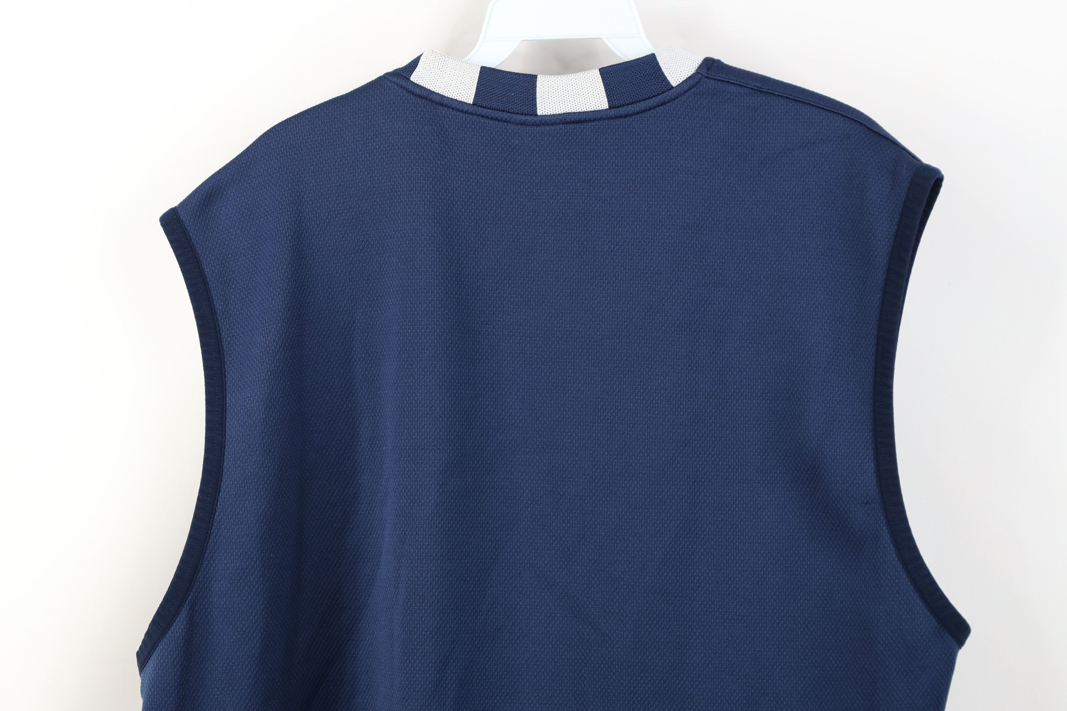 Nike Vintage 90s Nike Cetner Swoosh Knit Basketball Jersey Blue Size US XL / EU 56 / 4 - 13 Thumbnail