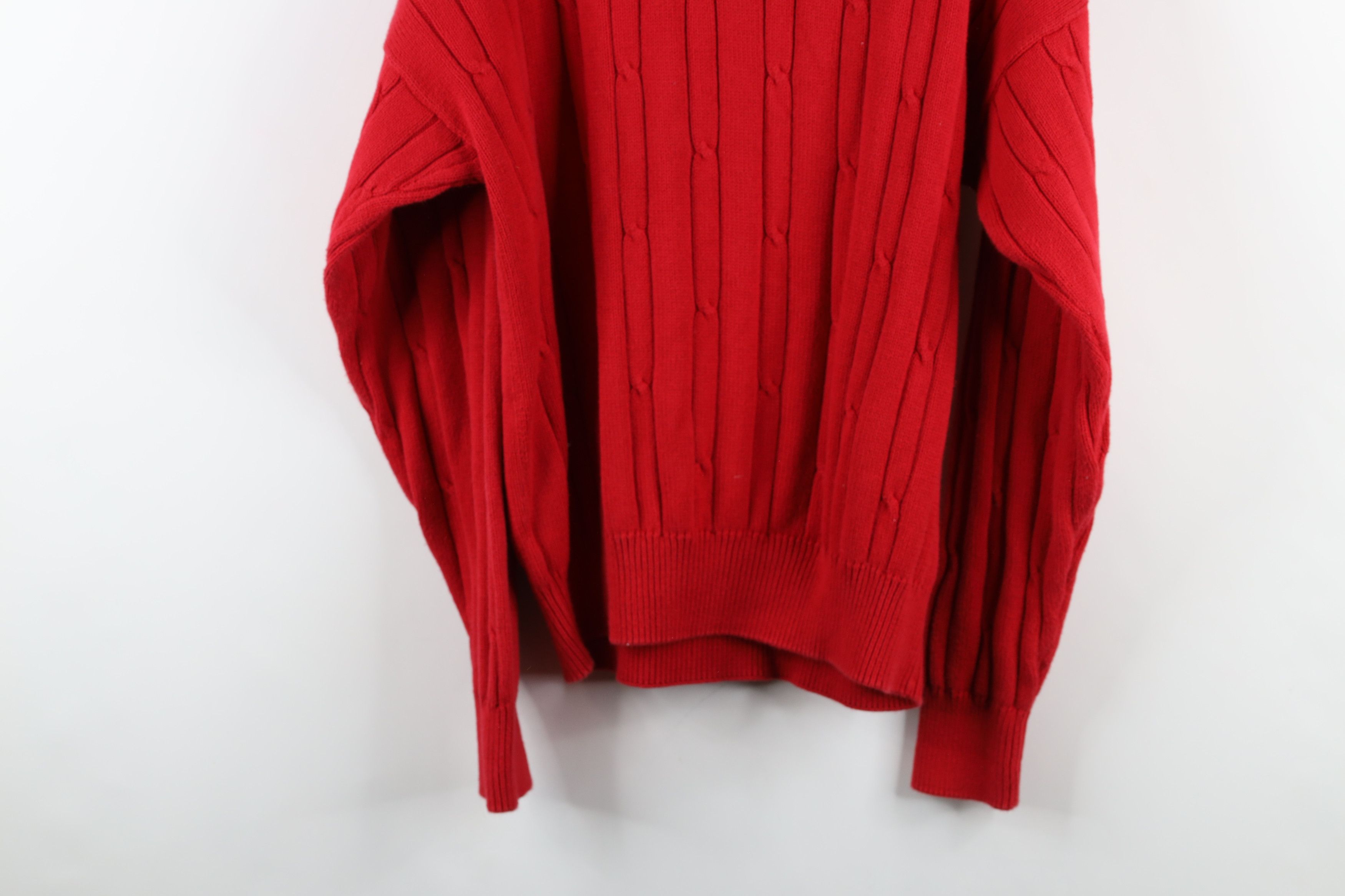 Nautica × Vintage Vintage 90s Nautica Chunky Cable Knit Crewneck Sweater Size US M / EU 48-50 / 2 - 11 Thumbnail
