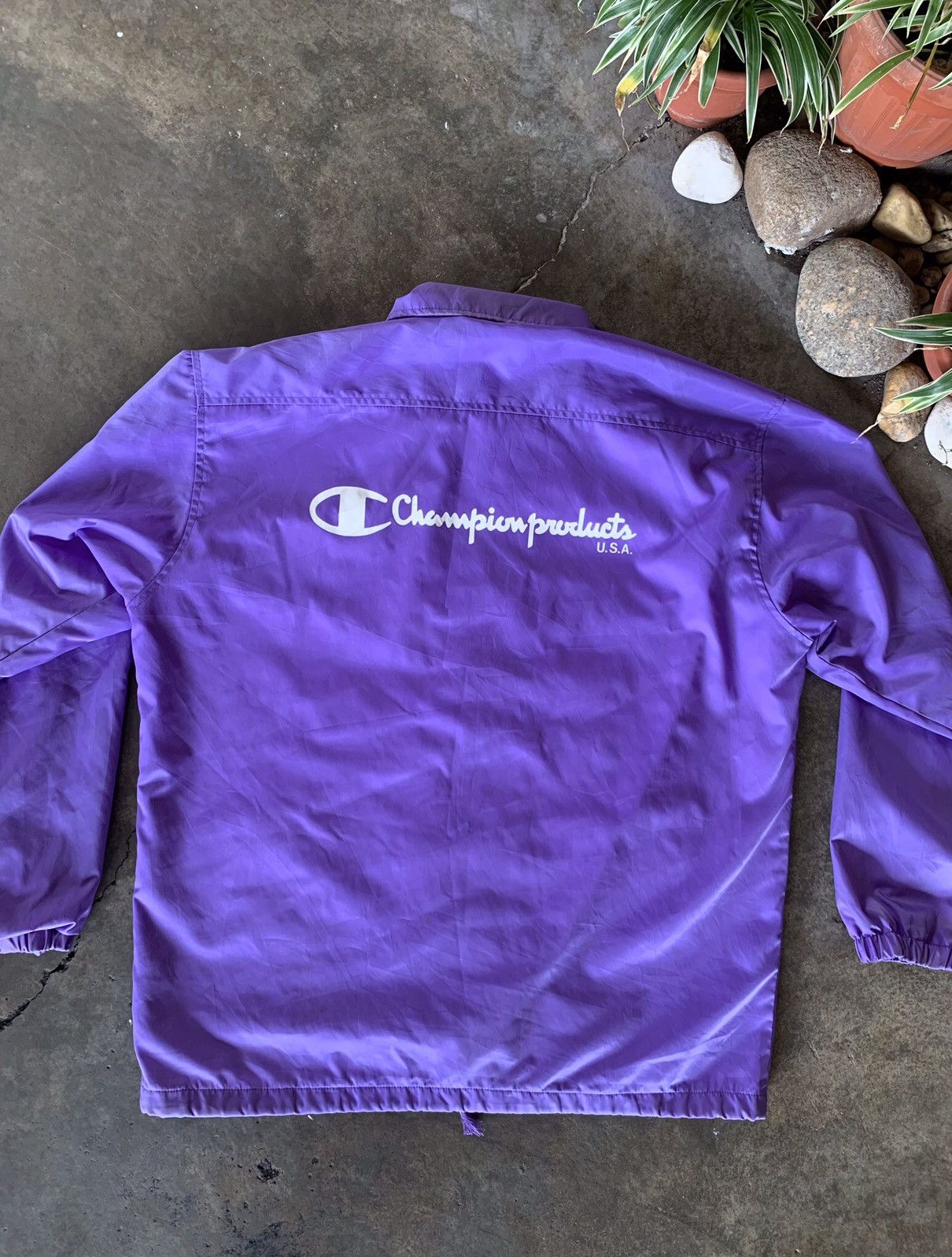 Champion × Vintage VINTAGE Champion Product USA Windbreaker on Purple 🔥 Size US L / EU 52-54 / 3 - 2 Thumbnail
