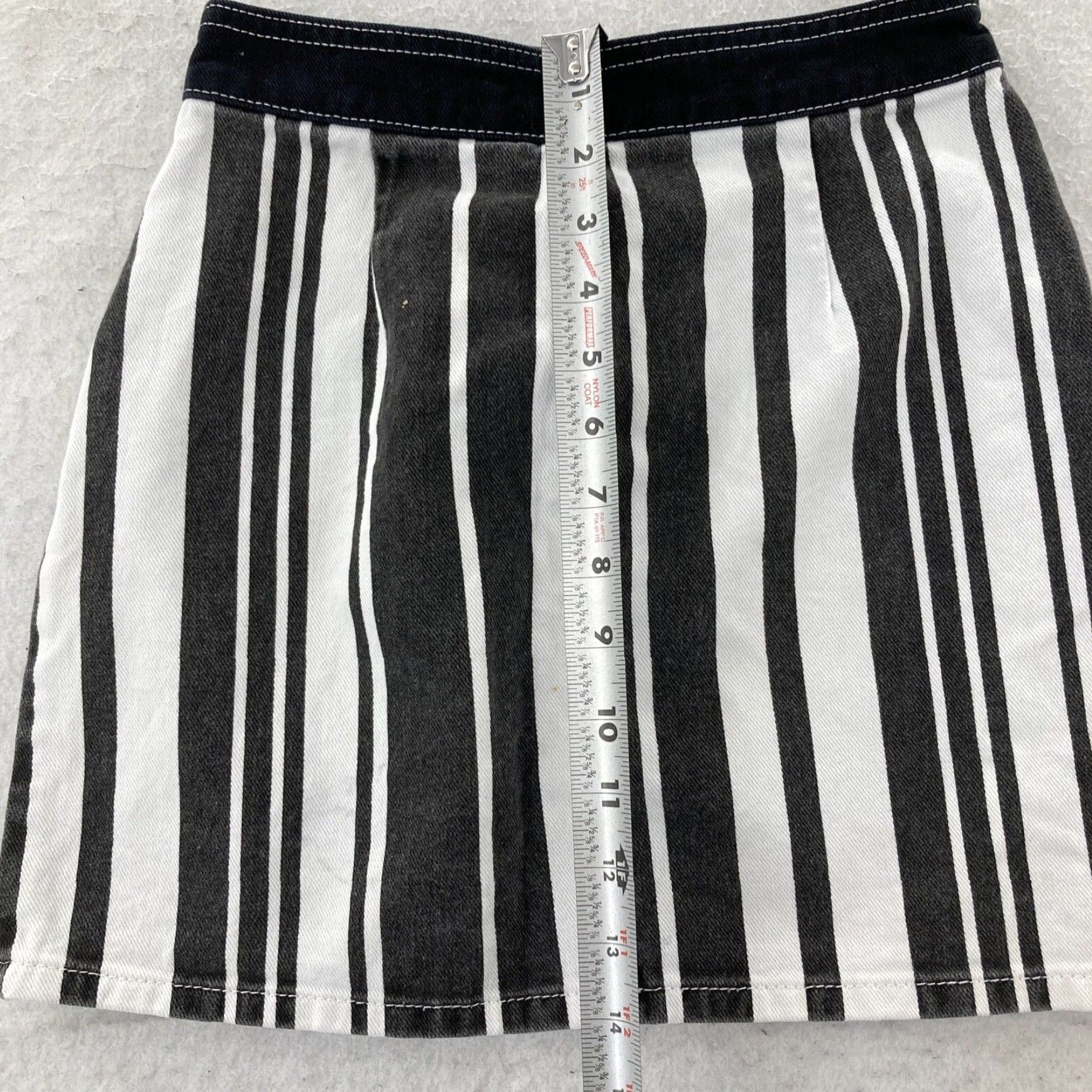 Bdg Urban Outfitters BDG Women's Skirt Black White XS Extra Large Size 26" / US 2 / IT 38 - 4 Thumbnail