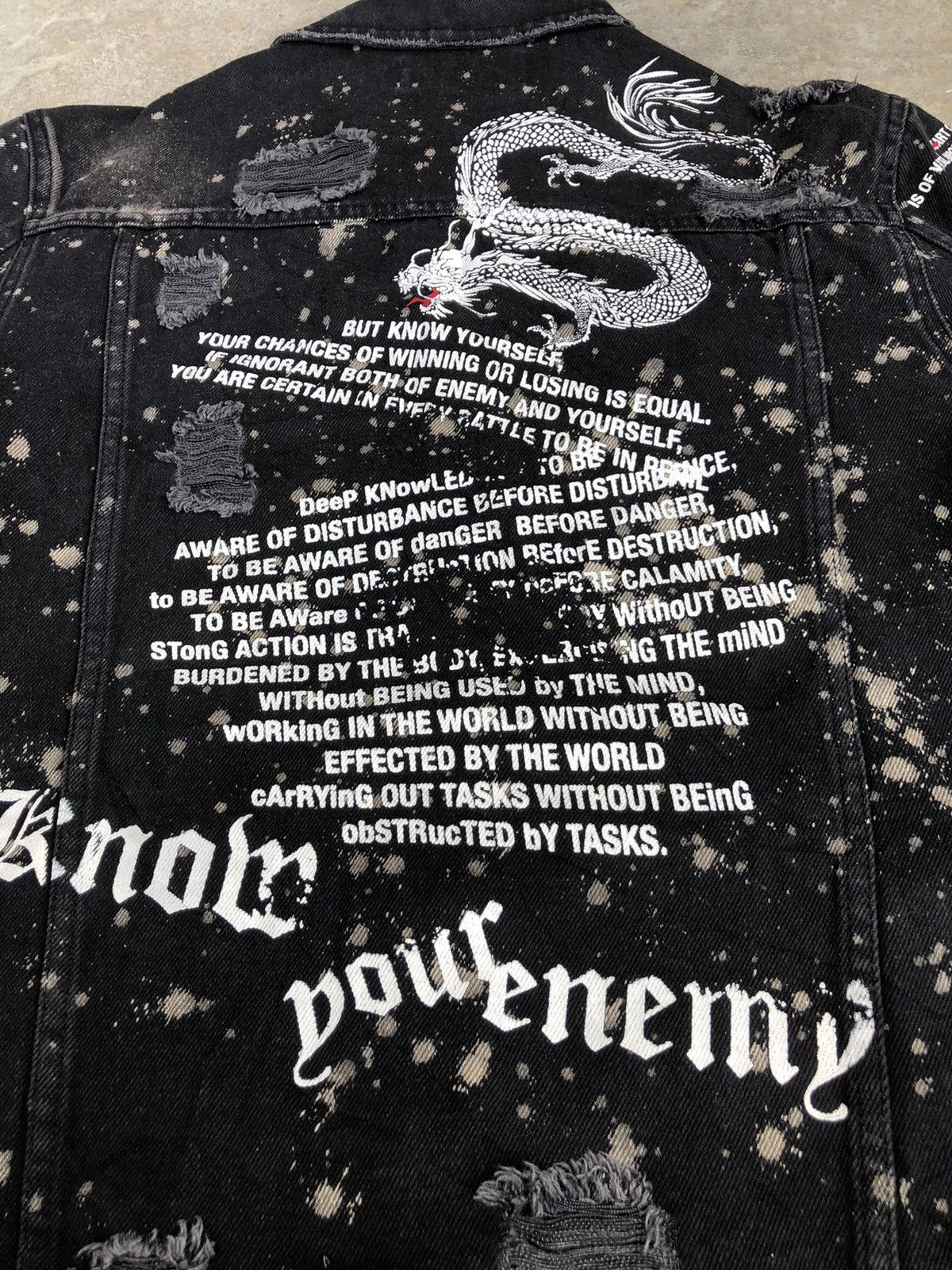 If Six Was Nine Japanese Attire Denim Jacket Broken Size US L / EU 52-54 / 3 - 8 Thumbnail
