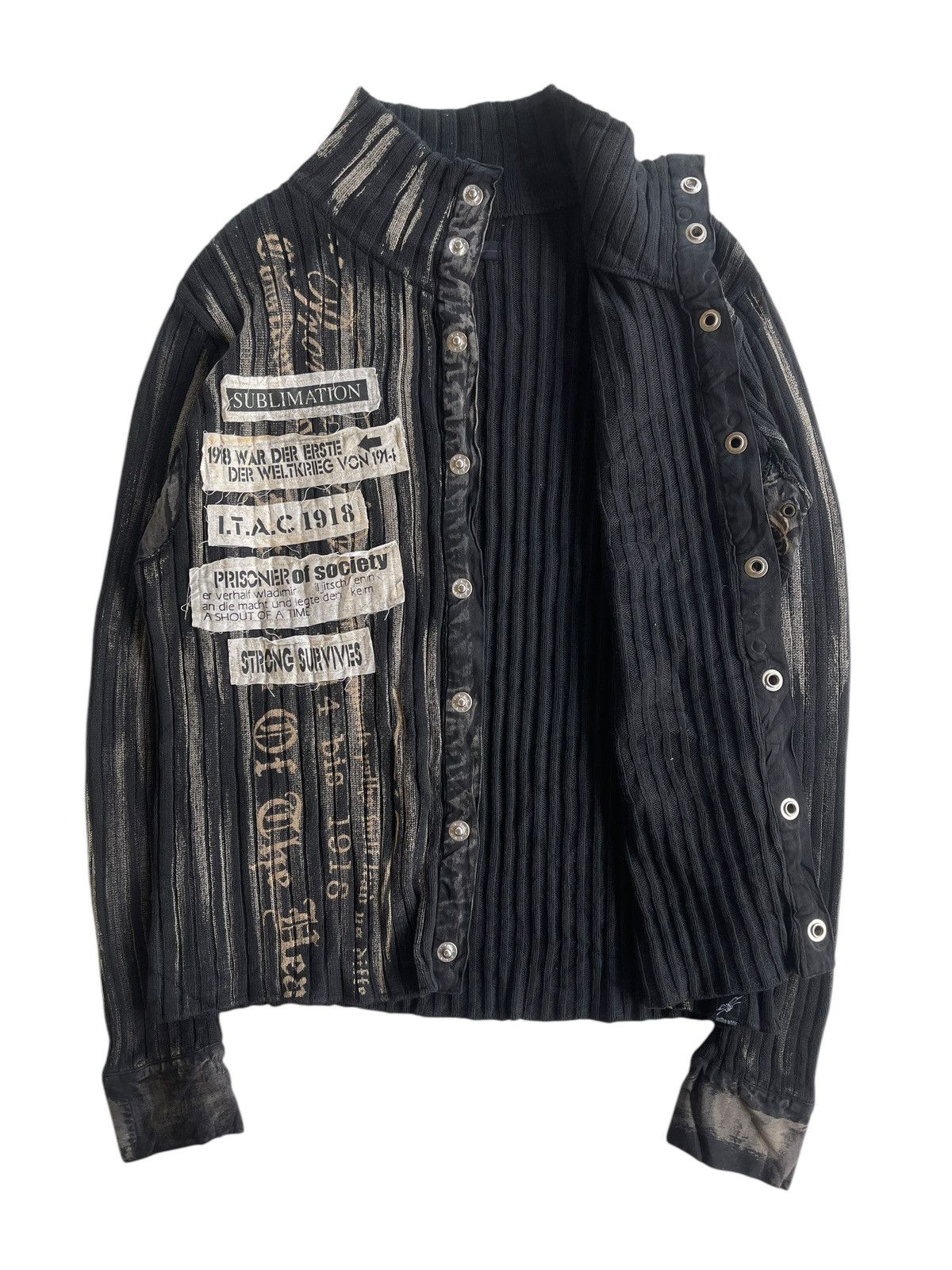In The Attic Patched Knitted Jacket Size US M / EU 48-50 / 2 - 3 Thumbnail