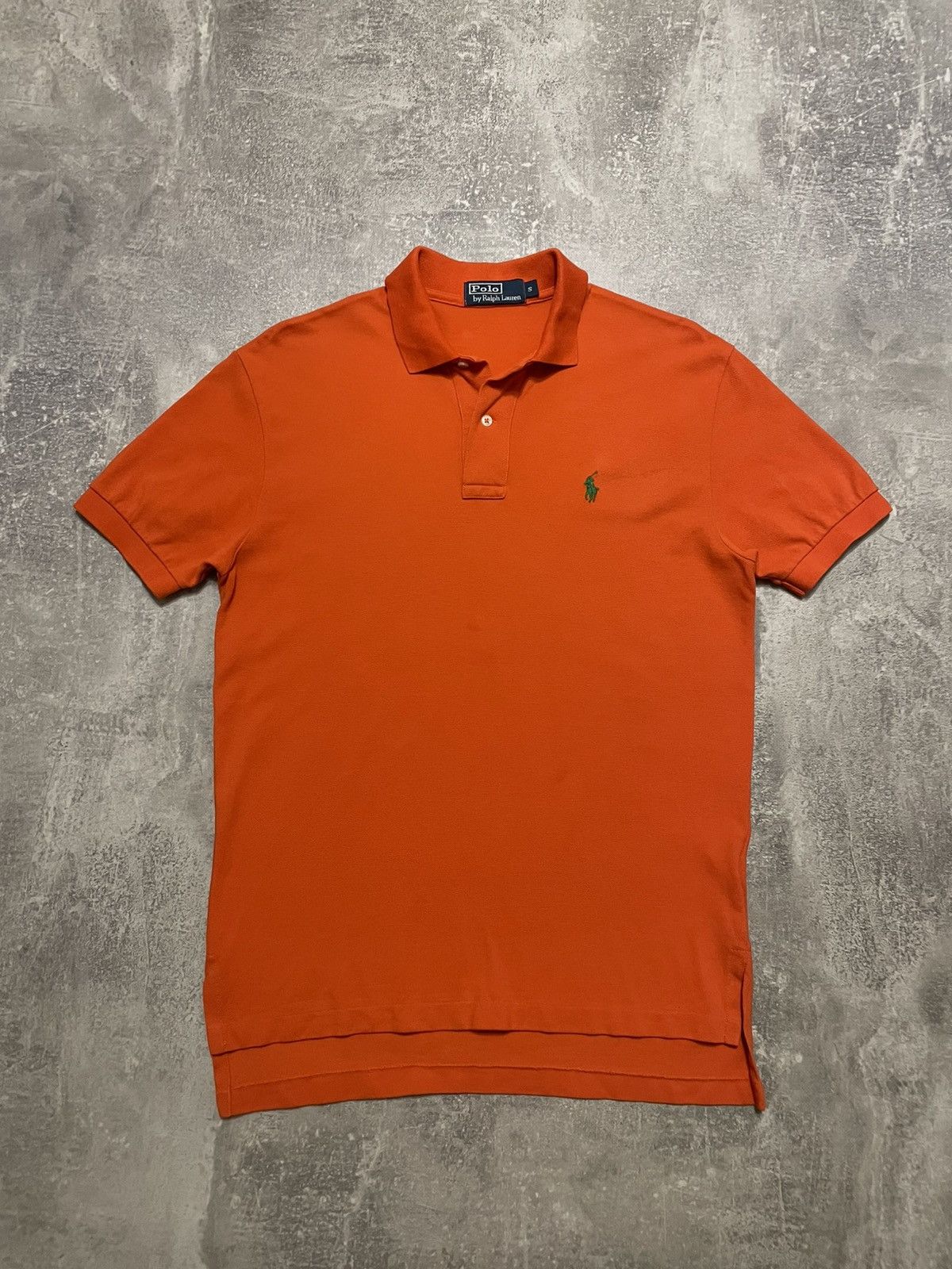 Polo Ralph Lauren × Vintage Vintage Polo Ralph Lauren Orange Polo Shirt Y2K Size US S / EU 44-46 / 1 - 1 Thumbnail