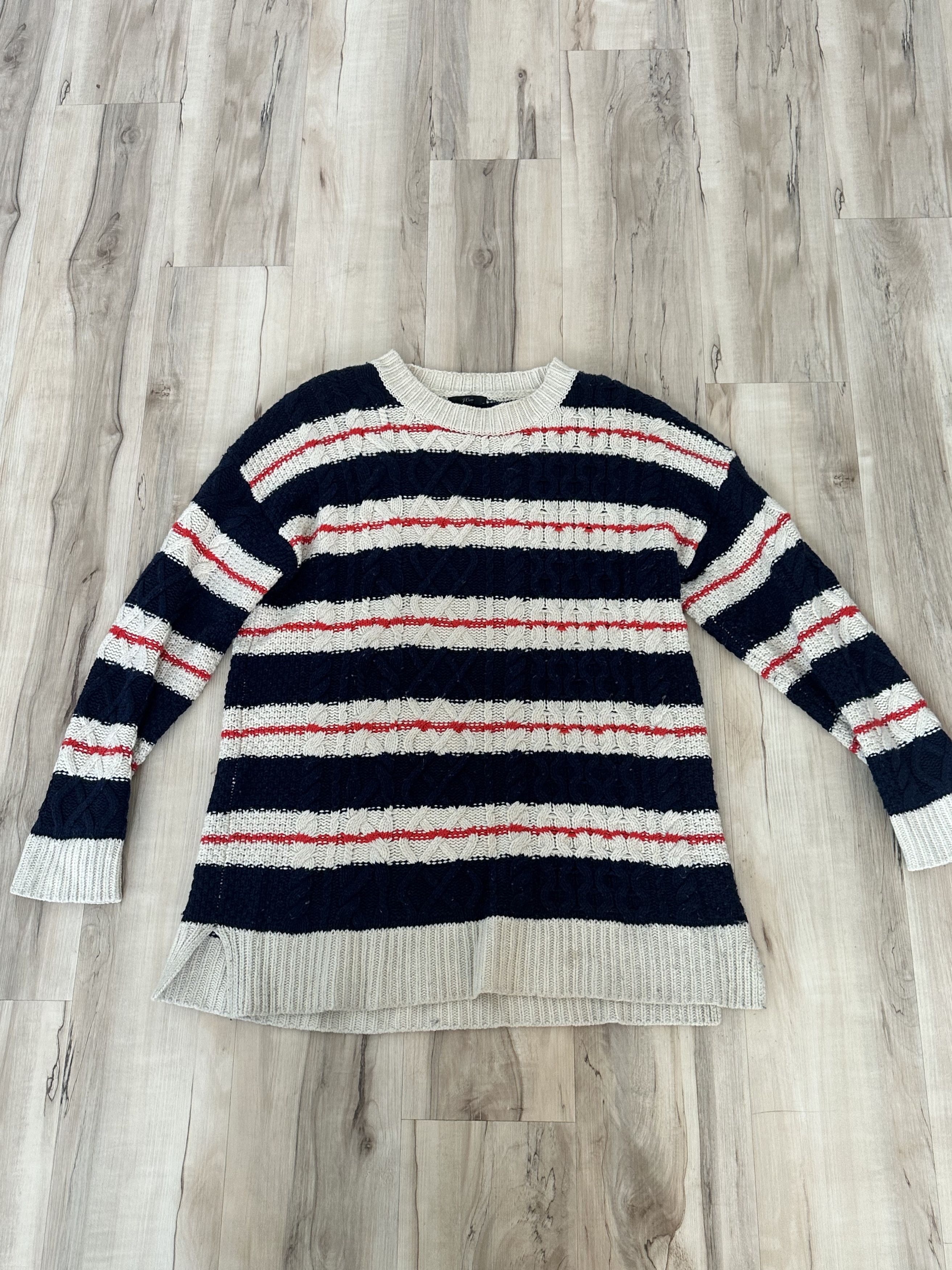 J.Crew J.Crew XL Norwegian Fisherman Knit Sweater – Wool Size US XL / EU 56 / 4 - 1 Thumbnail