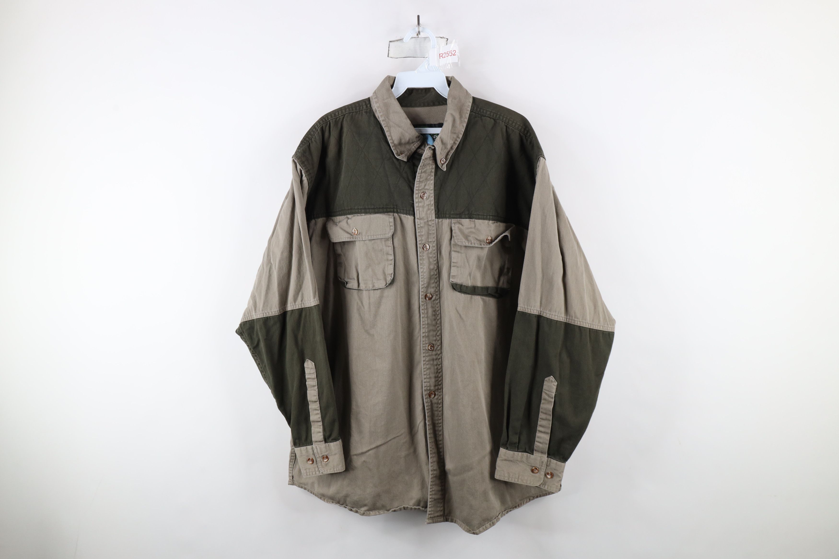 Vintage Vintage 90s Streetwear Quilted Hunting Shooting Button Shirt Size US XXL / EU 58 / 5 - 1 Thumbnail