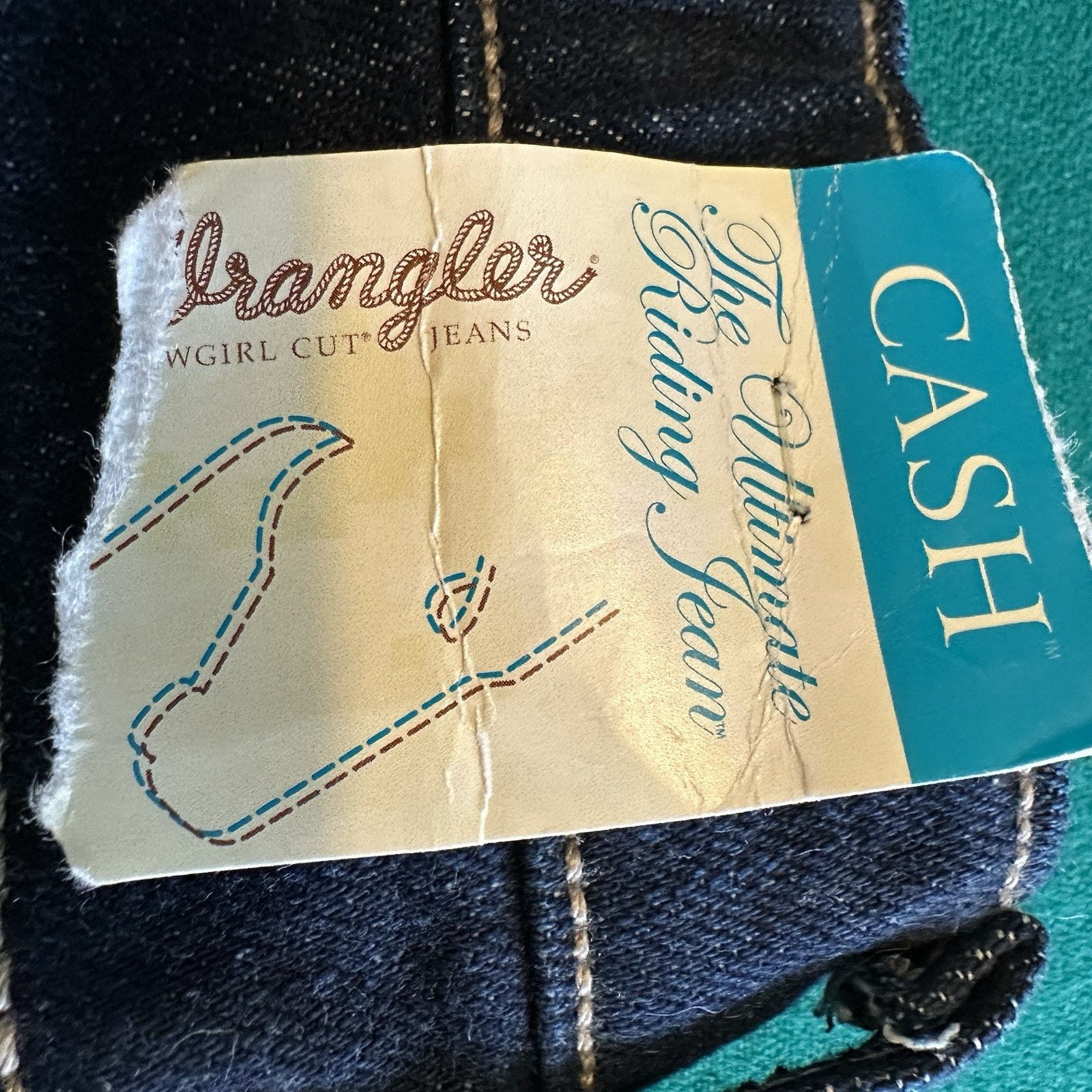 Wrangler Wrangler Cash Women’s No Gap Jeans 11/12 x 34 Dark Wash NWT Size 34" / US 12 / IT 48 - 16 Thumbnail