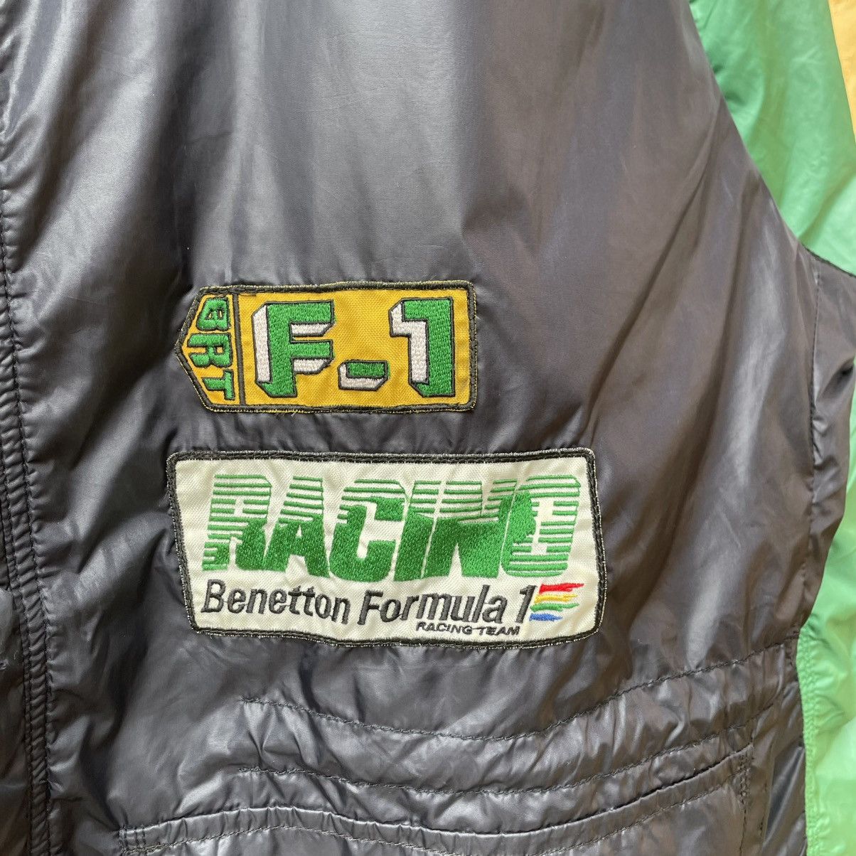 Benetton 🔥Benetton Formula One Two Layer Hooned Windbreaker Jacket Size US XL / EU 56 / 4 - 6 Thumbnail
