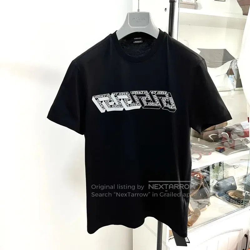 Versace Versace Black Cotton Short Sleeve T-Shirt . Size US XS / EU 42 / 0 - 1 Thumbnail