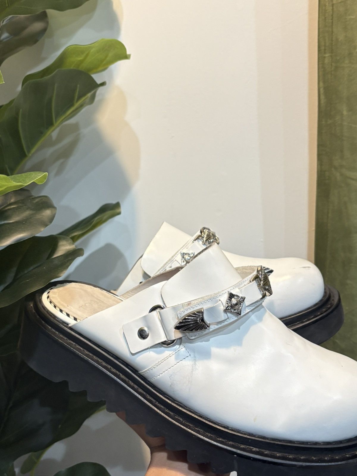 TOGA VIRILIS Toga Virilis White Slingback Loafers Size US 9 / EU 42 - 1 Thumbnail