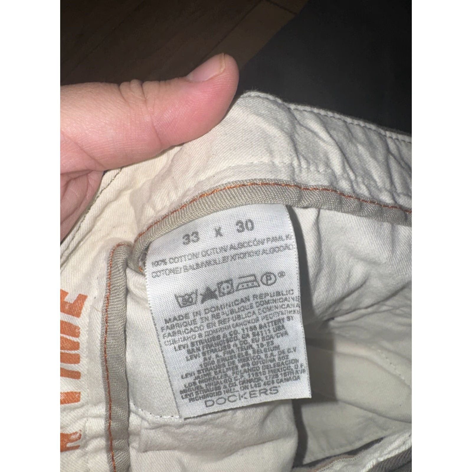Dockers DOCKERS D3 Classic Fit Chino Pants Mens 33x30 Brown Taupe Size US 33 - 6 Thumbnail