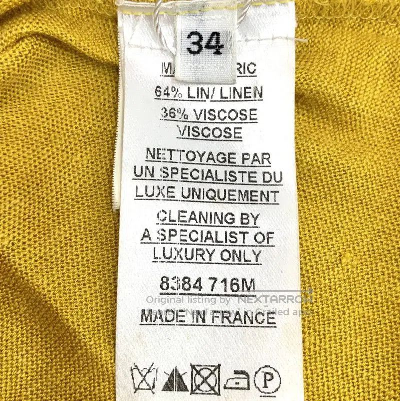 Balmain Balmain Yellow Wool Pullover Sweater for Women . Size XXS / US 00 / IT 34 - 7 Thumbnail