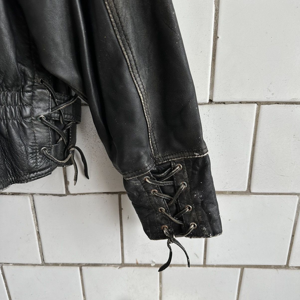 Japanese Brand × Vintage Vintage Japanese Style Moto Leather Jacket Style USA Y2K 90s Size XL / US 12-14 / IT 48-50 - 8 Thumbnail