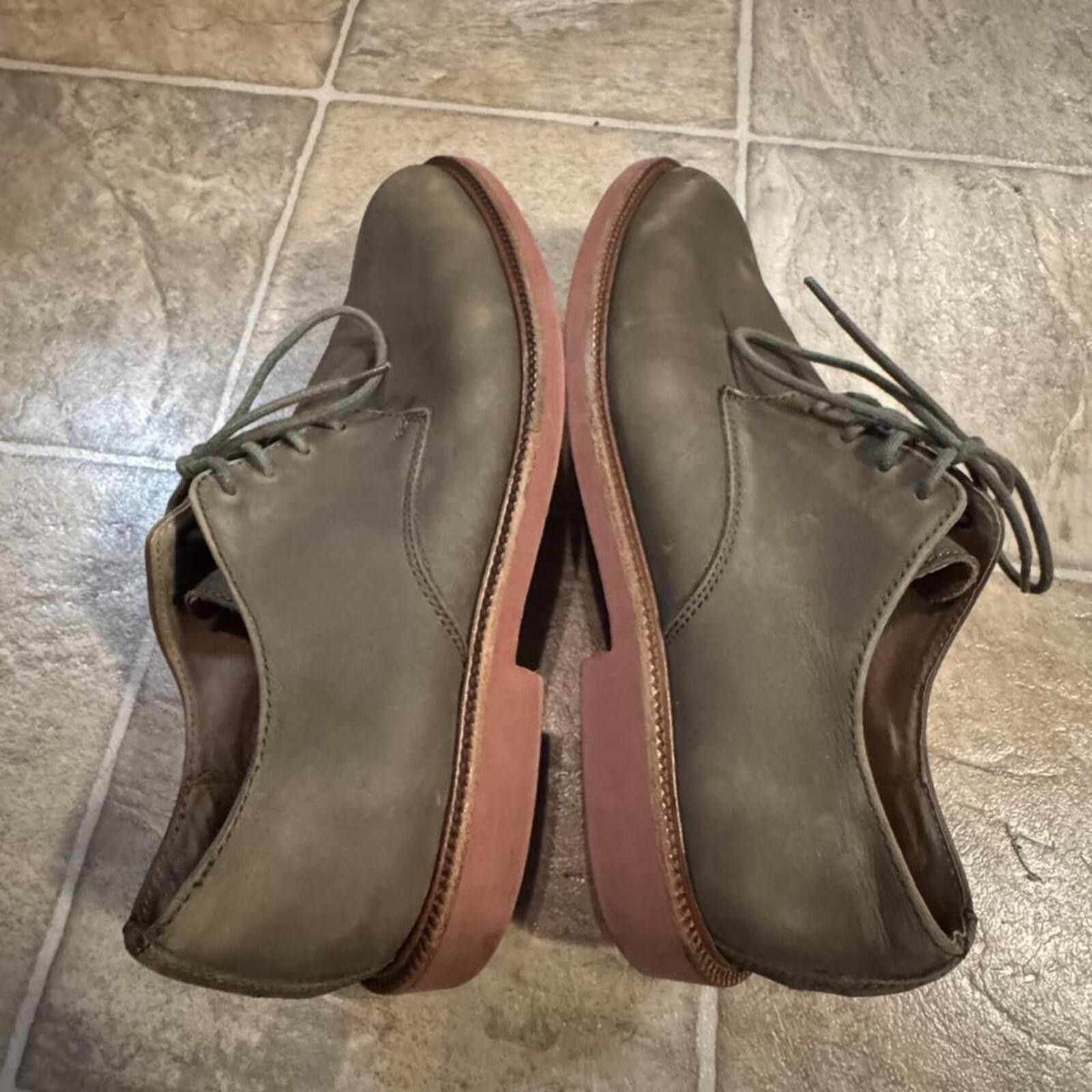 Polo Ralph Lauren Vintage 90’s Polo Ralph Lauren Olive Green Oxford Shoes Size US 9.5 / EU 42-43 - 7 Thumbnail