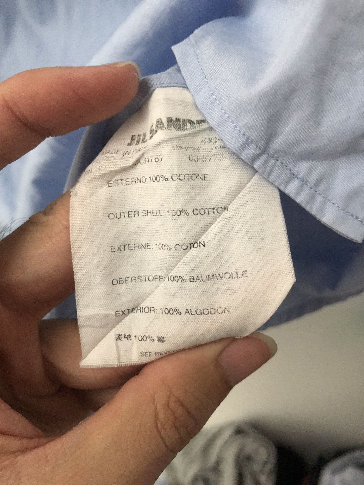 Jil Sander Baby blue shirt Size US S / EU 44-46 / 1 - 6 Thumbnail