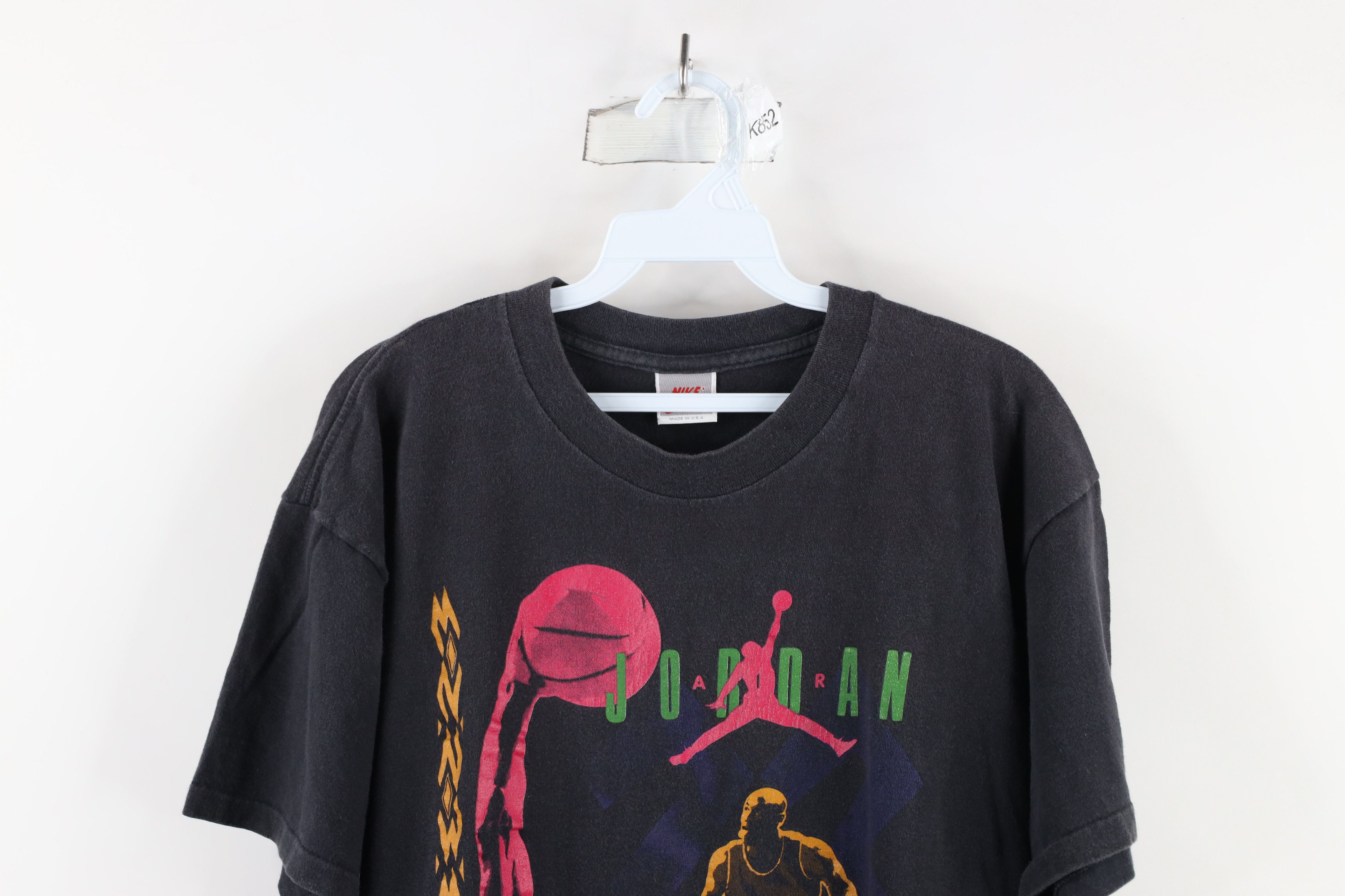 Nike × Vintage Vintage 90s Nike Out Air Jordan Short Sleeve T-Shirt USA Size US L / EU 52-54 / 3 - 2 Thumbnail