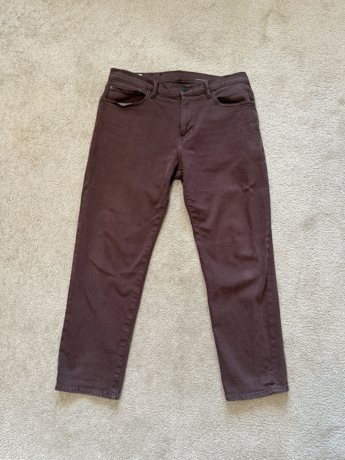 Gap Gap Straight Fit GapFlex Brown Jeans Size 34x30 Size US 34 / EU 50 - 1 Thumbnail