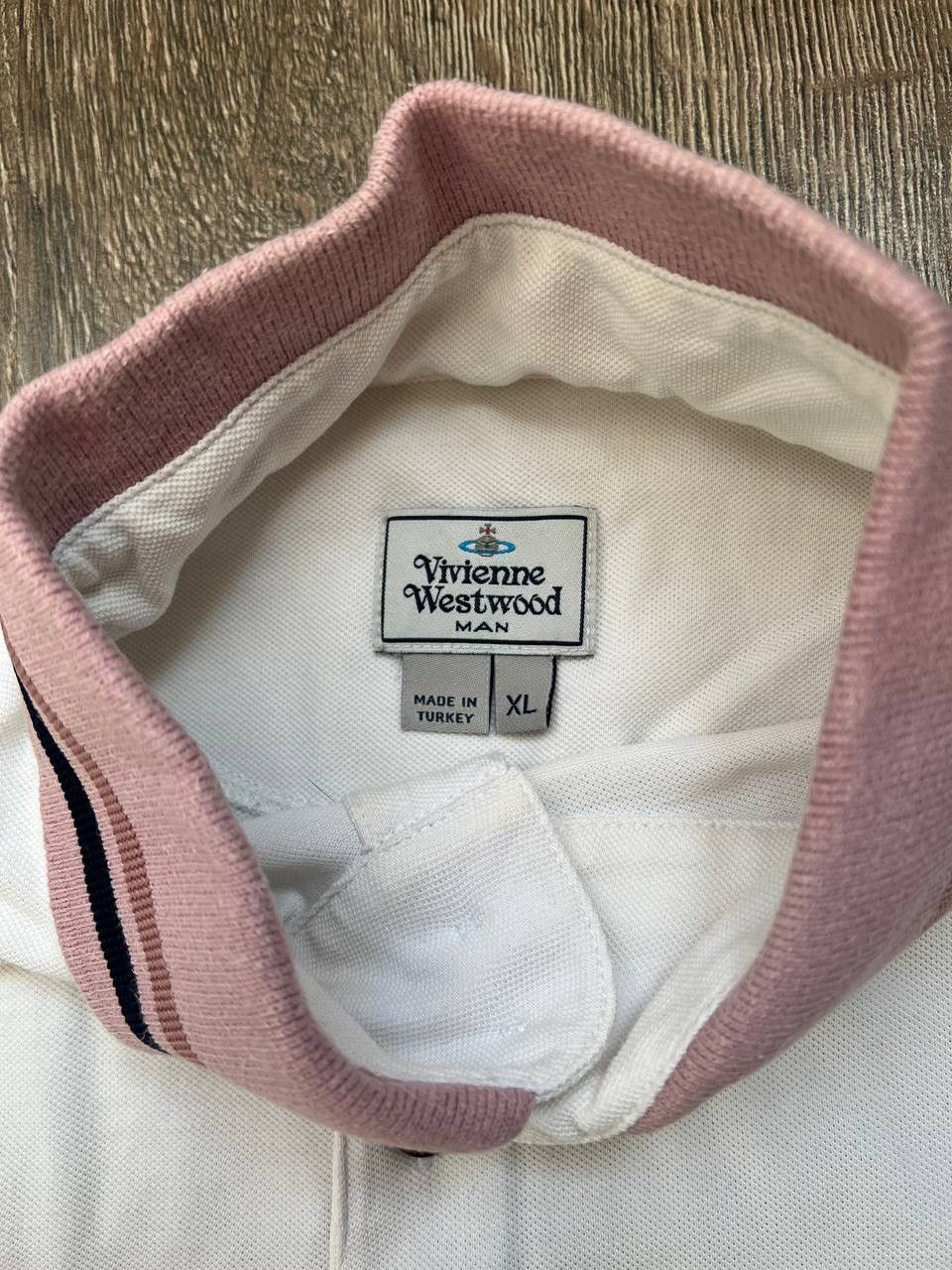 Japanese Brand × Vivienne Westwood Vintage Vivienne Westwood polo shirt t white pink Size US XL / EU 56 / 4 - 7 Thumbnail