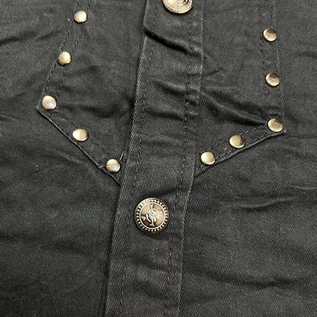If Six Was Nine × Japanese Brand × Le Grande Bleu (L.G.B.) Vintage Batsu studio embroidery skull studed shirt Size US L / EU 52-54 / 3 - 5 Thumbnail