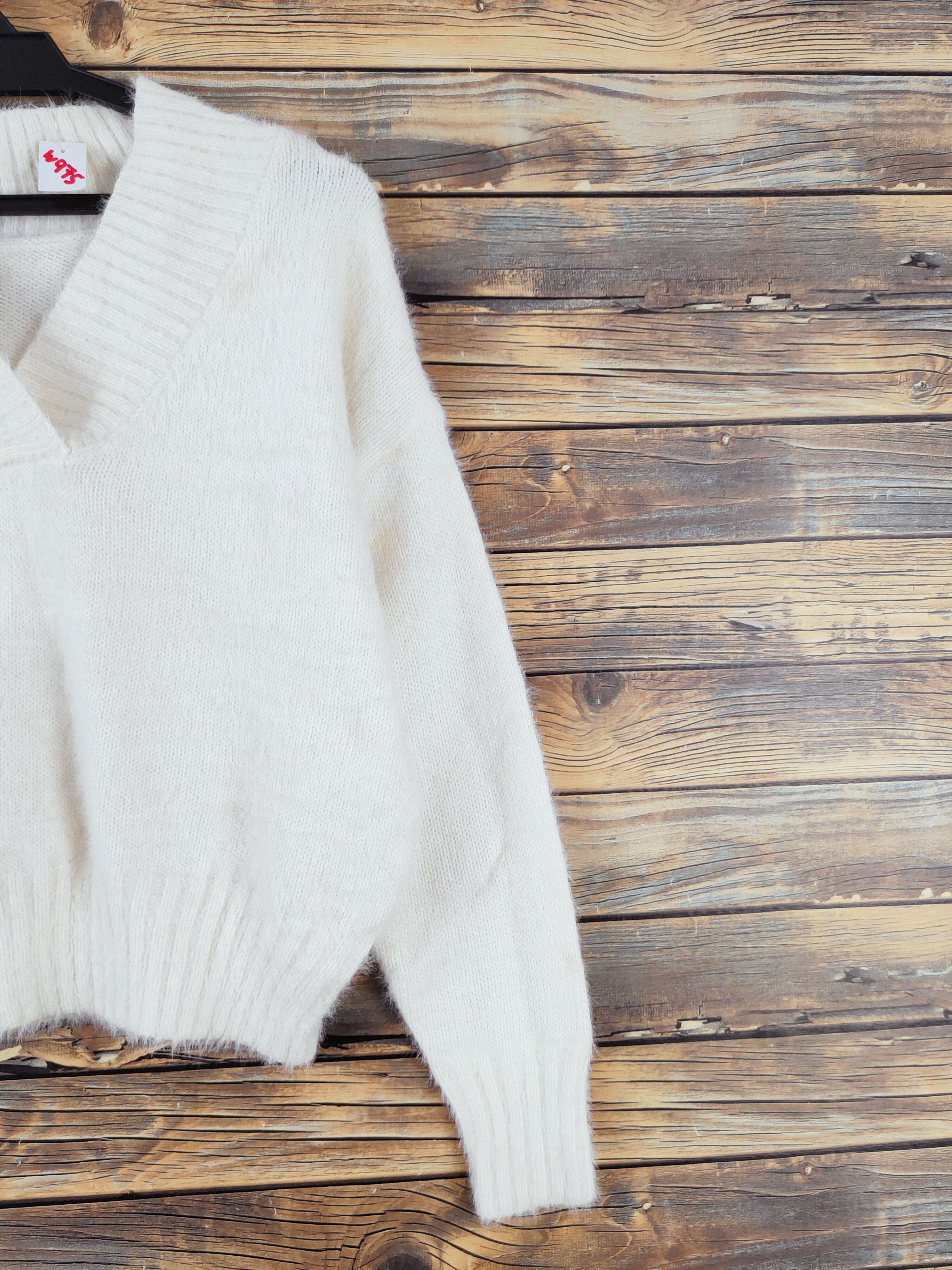 Homespun Knitwear Japanese Brand Ivory Shag Shaggy Fur Mohair Knitwear #W975 Size S / US 4 / IT 40 - 5 Thumbnail