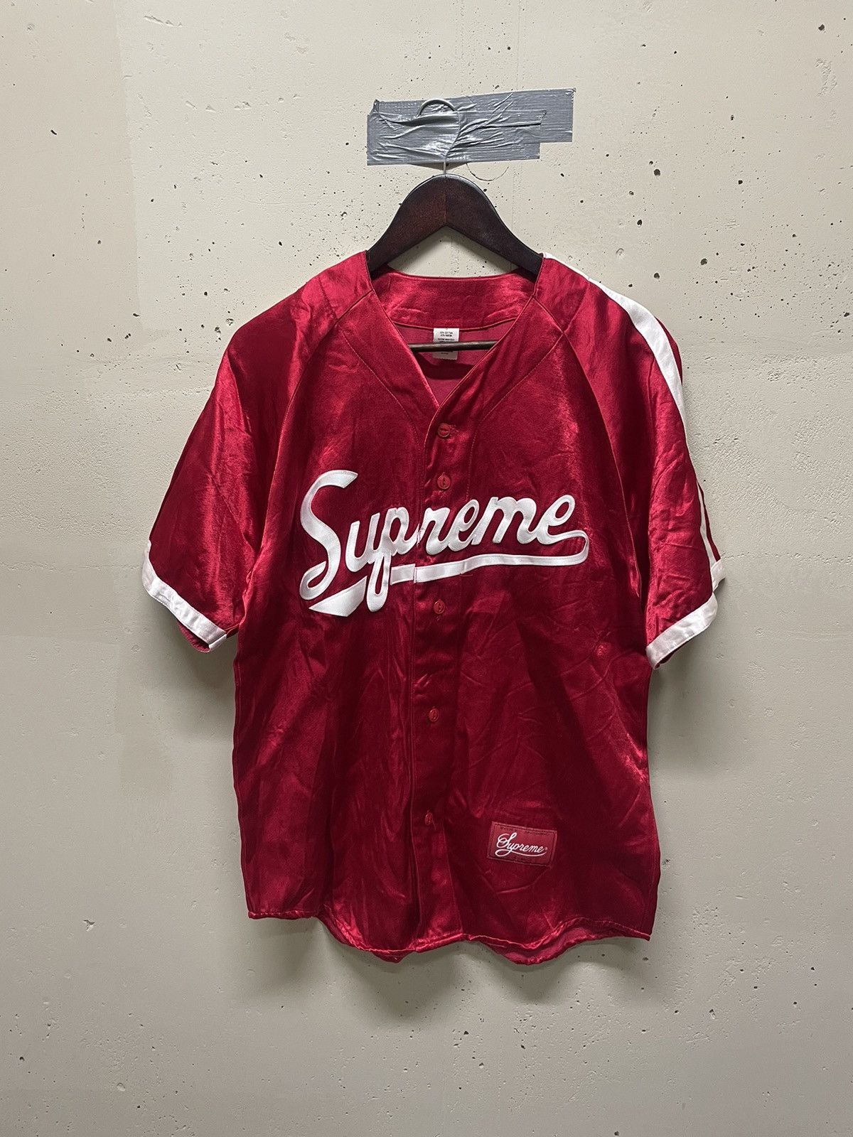 Supreme SS17 Satin Baseball Jersey