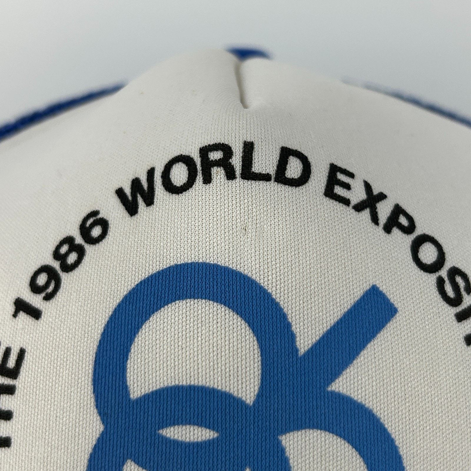 Vintage Vintage 1986 World Exposition Trucker Hat Baseball Cap Blue Size ONE SIZE - 6 Thumbnail
