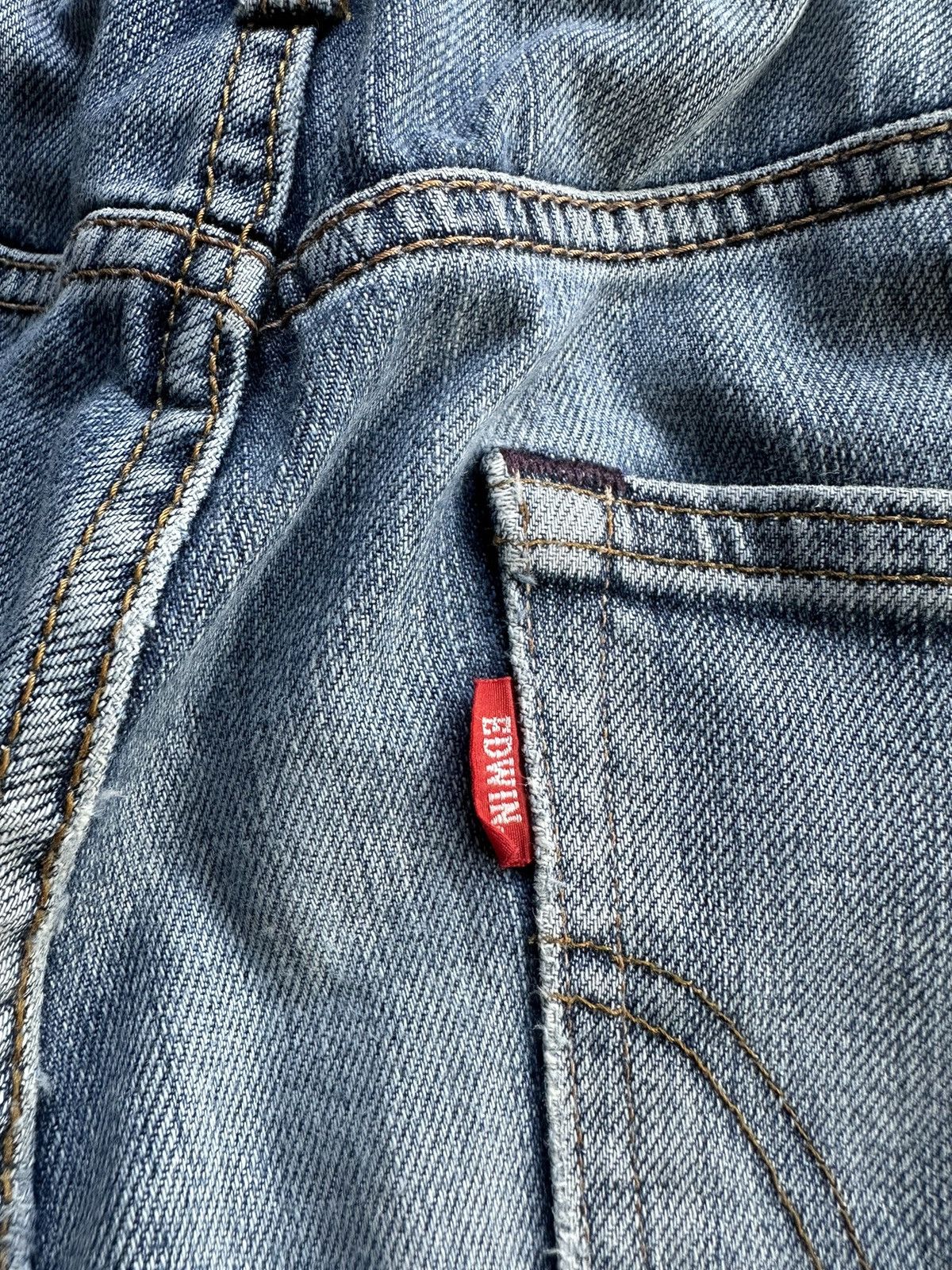 Edwin × Hysteric Glamour × Vintage Vintage Edwin 503 Washed Faded Blue Denim D475 Size US 30 / EU 46 - 7 Thumbnail